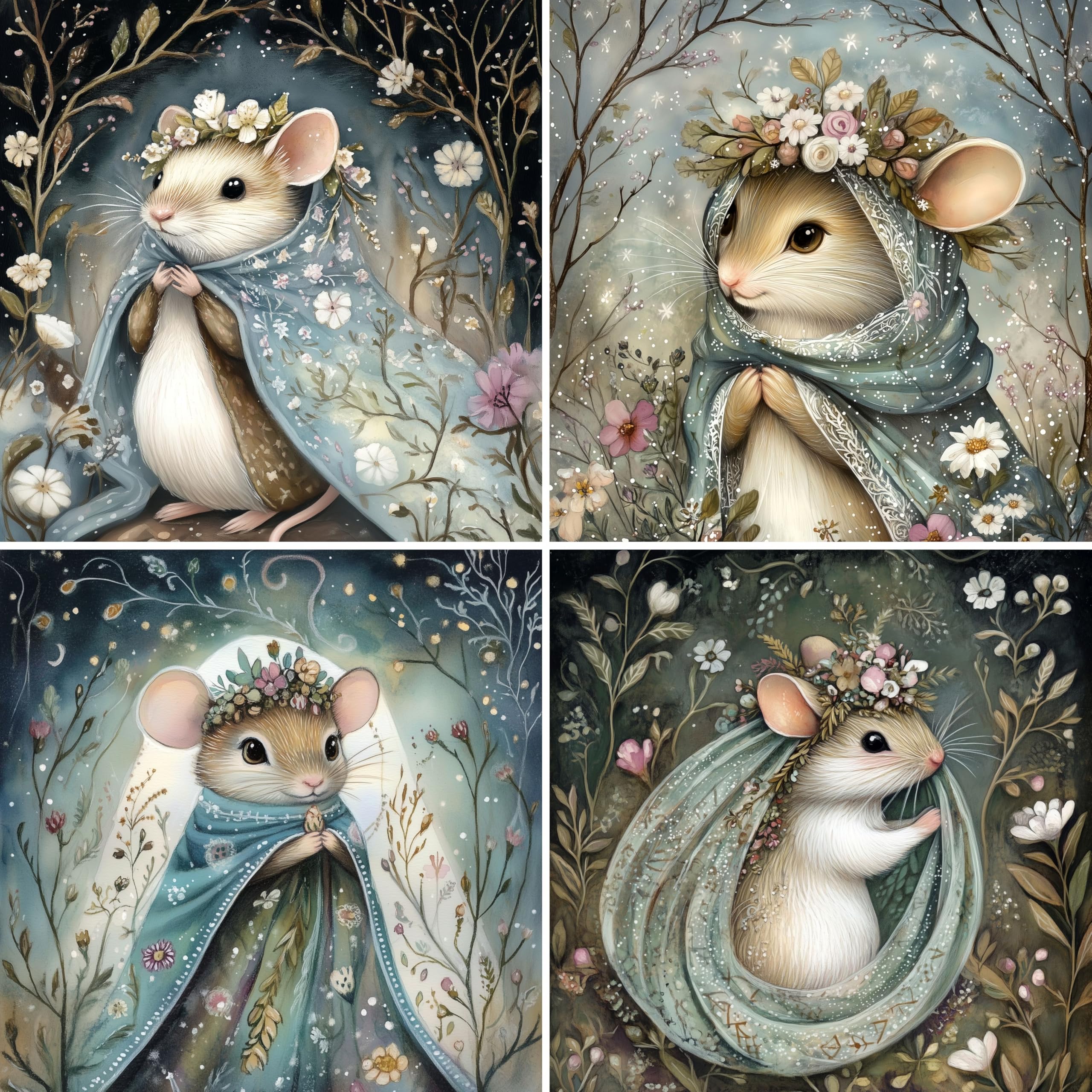 Animal Squares Rice Papers, 29 x 29cm (2 Sheets) – Decoupage Paper 8x Designs for Collage, Mixed Media, Card Making & Crafts, Decoupage by CRAFT KREATIVELY