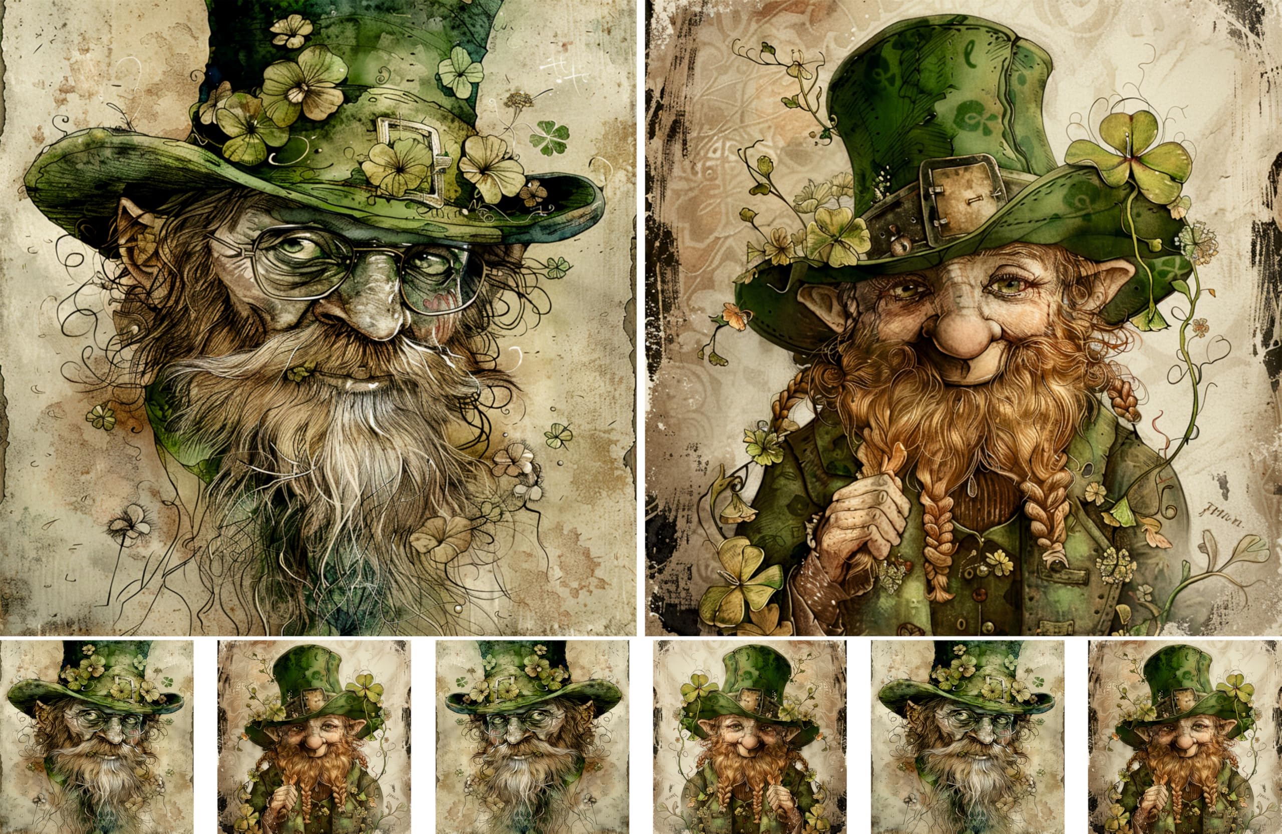 Decoupage Rice Papers - 4 Sheets | 8 Unique Designs | Versatile Christmas Designs for Art Projects & Crafting by CRAFT KREATIVELY