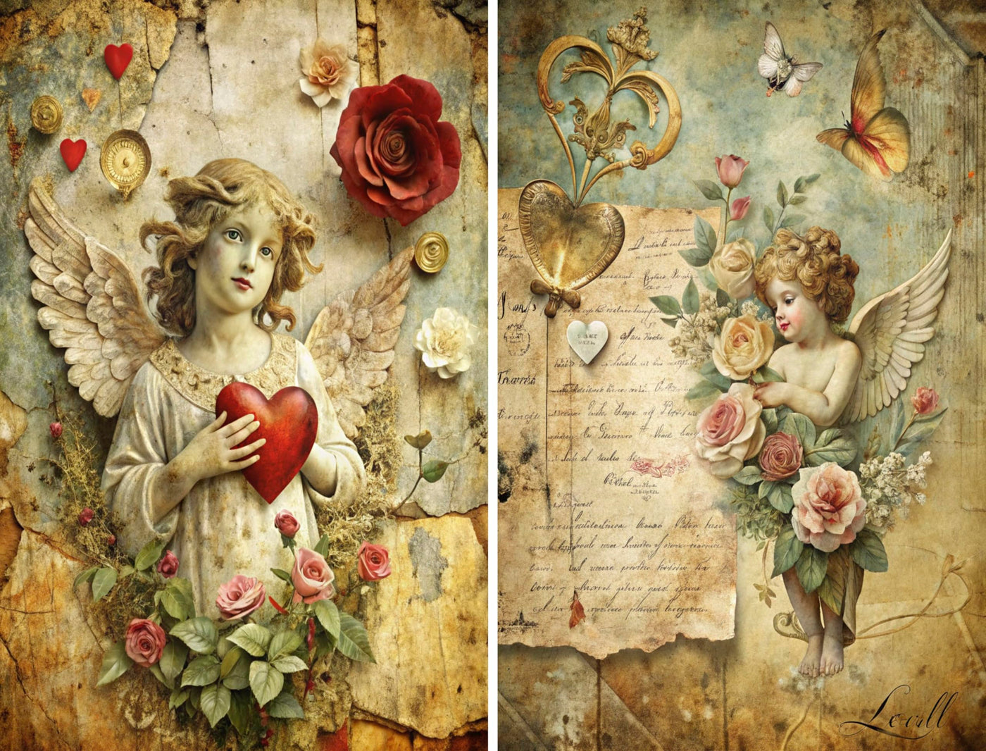 Decoupage Rice Papers - 6 Pieces | 6 Unique Designs | Versatile Decoupage Designs for Art Projects & Crafting by CRAFT KREATIVELY