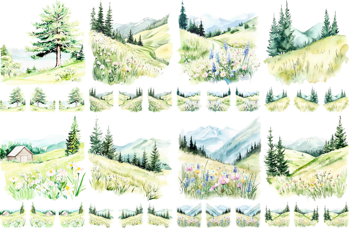 Square Rice Papers – Decoupage Paper Design for Furniture, Mixed Media, Cards & Crafts, Decoupage by CRAFT KREATIVELY
