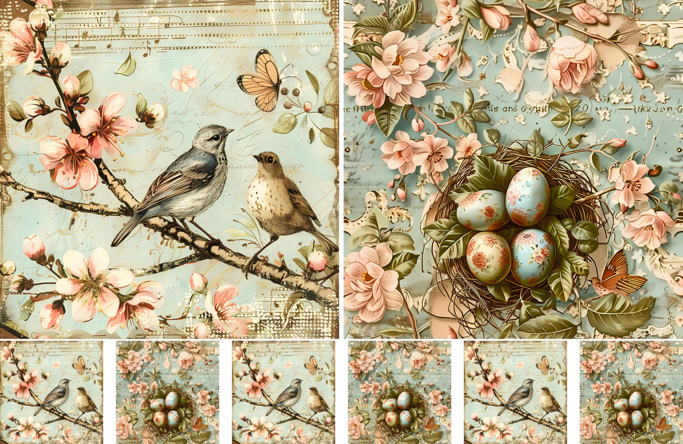 Decoupage Rice Papers - 4 Pages | 8 Unique Designs | Versatile Christmas Designs for Art Projects & Crafting by CRAFT KREATIVELY