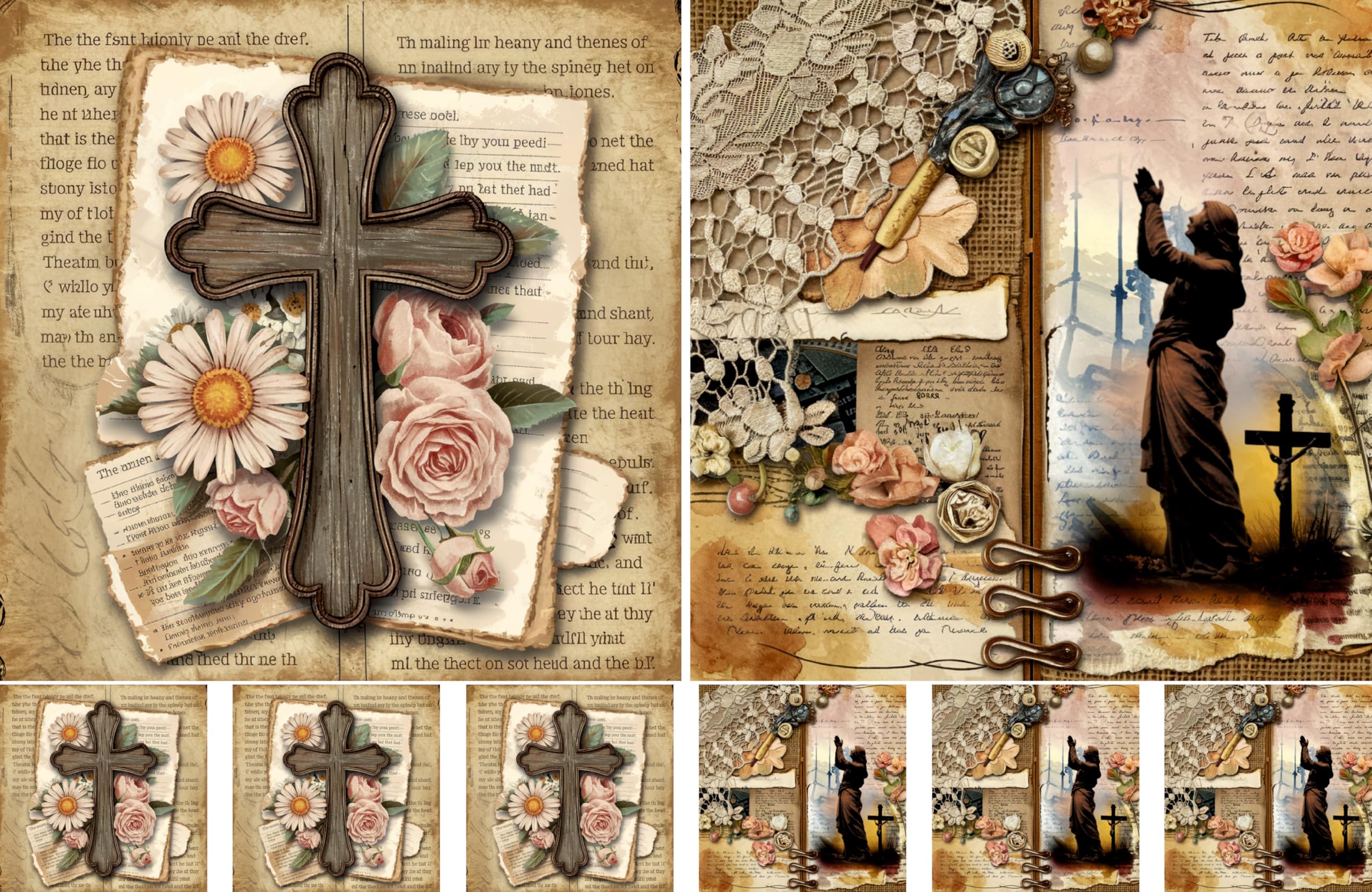 Christian Rice Papers – Decoupage Paper Design for Furniture, Mixed Media, Cards & Crafts, Decoupage by CRAFT KREATIVELY