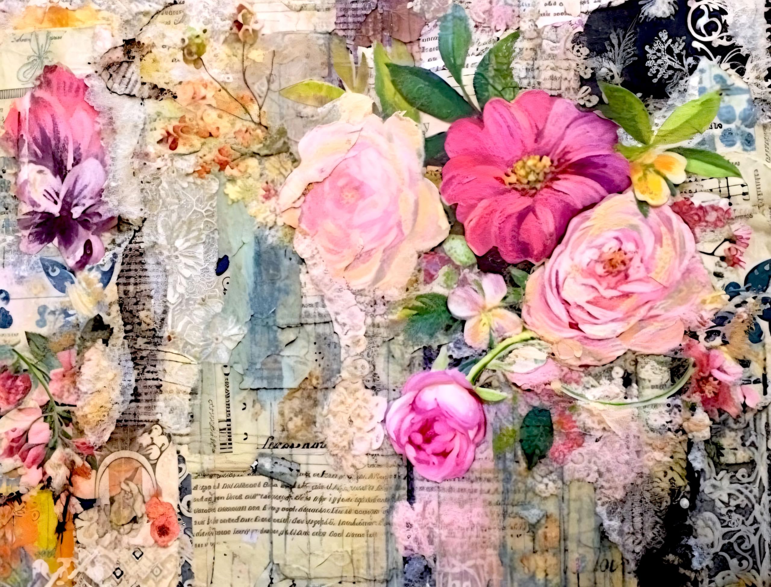 Decoupage Rice Papers - 6 Pieces | 6 Unique Designs | Versatile Decoupage Designs for Art Projects & Crafting by CRAFT KREATIVELY