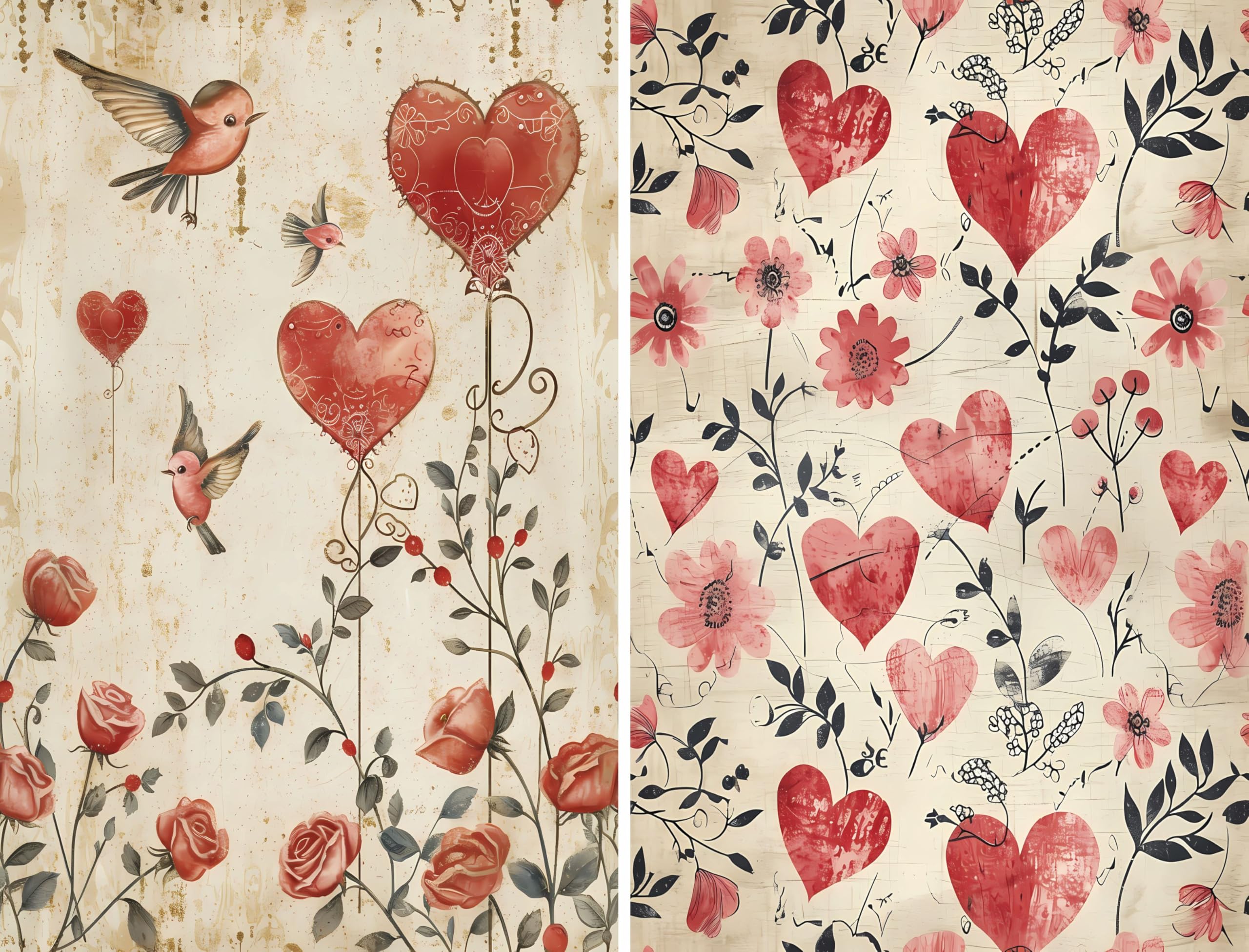 Decoupage Rice Papers - 6 Pieces | 6 Unique Designs | Versatile Decoupage Designs for Art Projects & Crafting by CRAFT KREATIVELY
