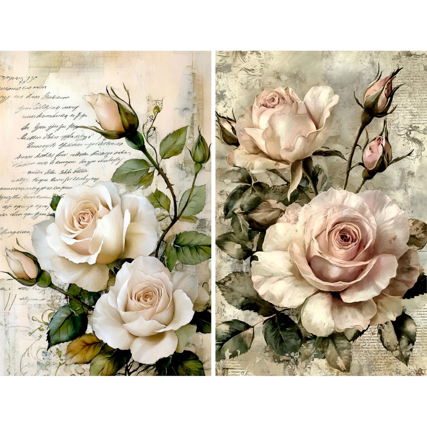 Decoupage Rice Paper, 20 x 26.5cm (6 Sheets) – 6x Decoupage Papers for Collage, Mixed Media, Card Making & Crafts, Decoupage by CRAFT KREATIVELY