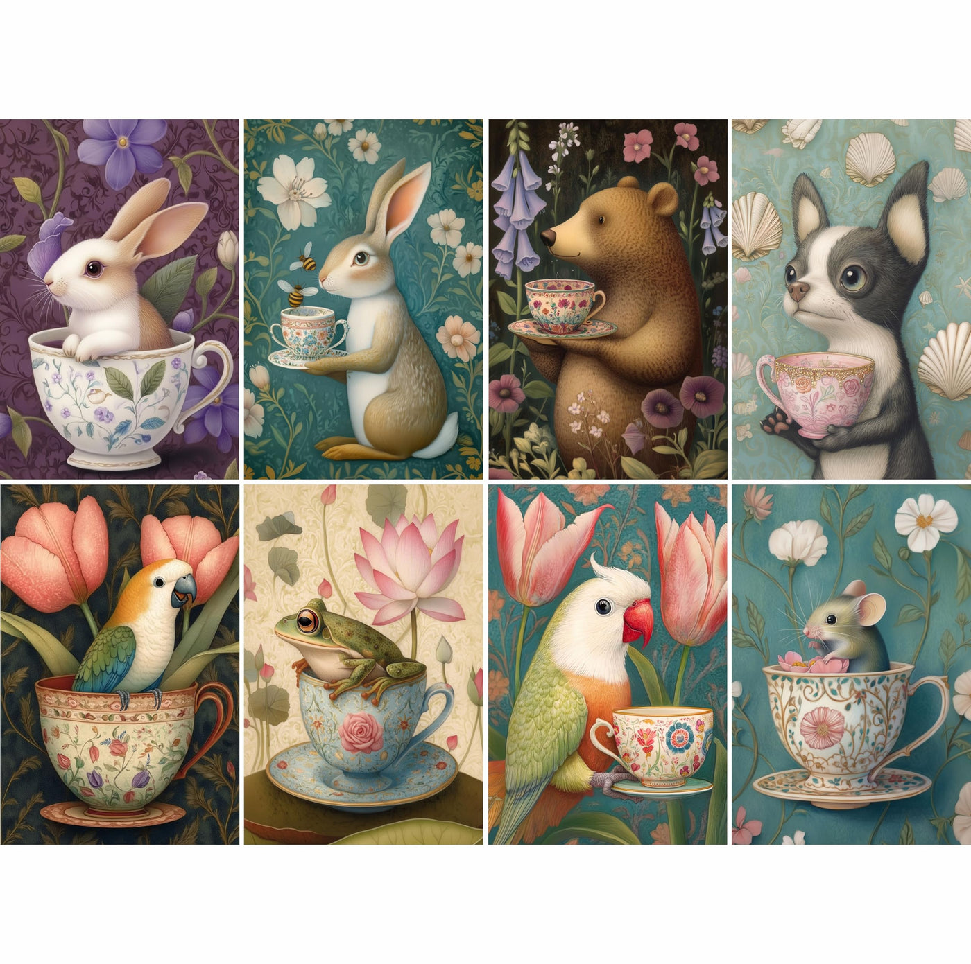 Animal Smalls Rice Papers – Decoupage Paper 16x Designs for Collage, Mixed Media, Card Making & Crafts, Decoupage by CRAFT KREATIVELY
