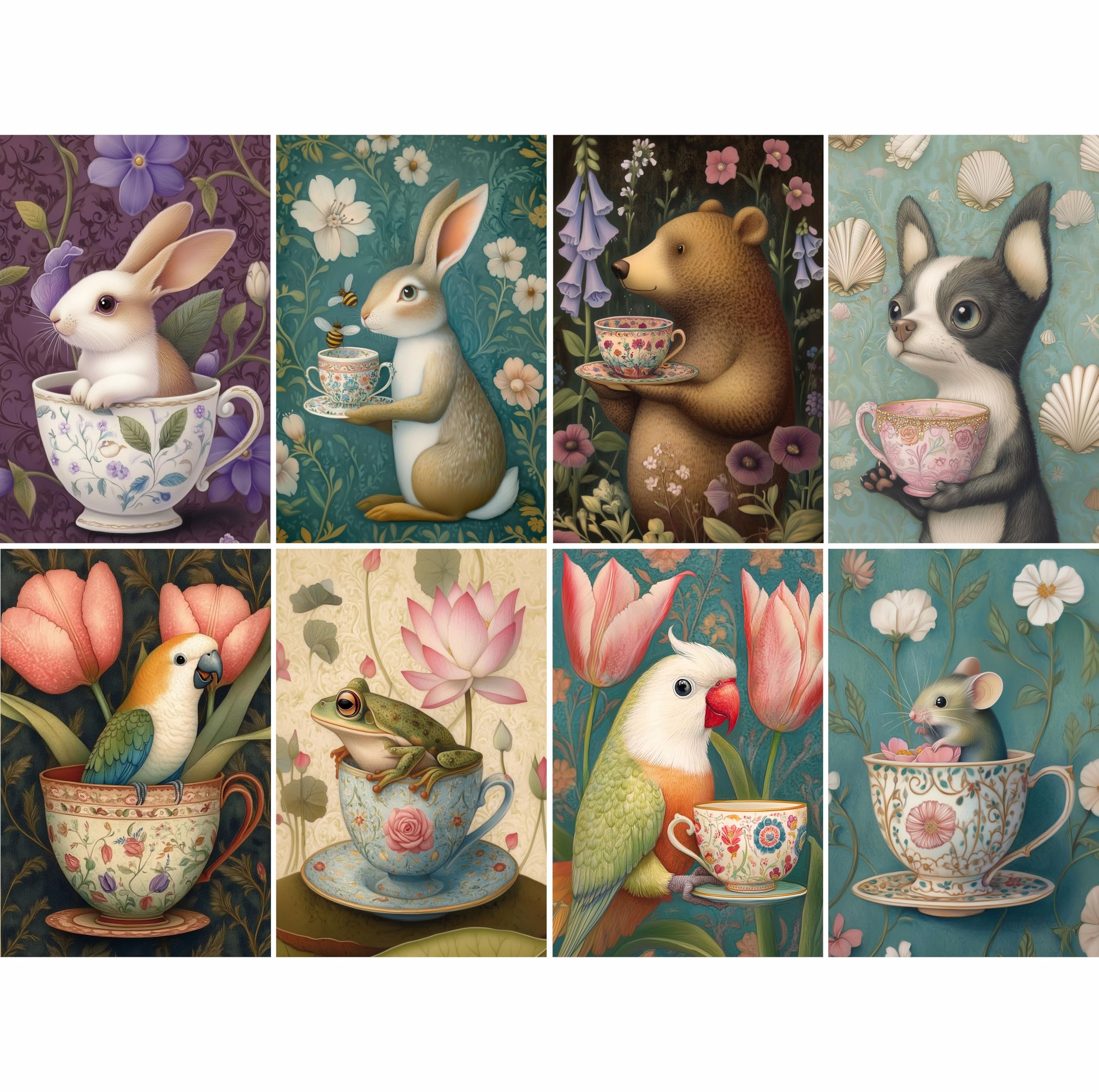 Animal Smalls Rice Papers – Decoupage Paper 16x Designs for Collage, Mixed Media, Card Making & Crafts, Decoupage by CRAFT KREATIVELY