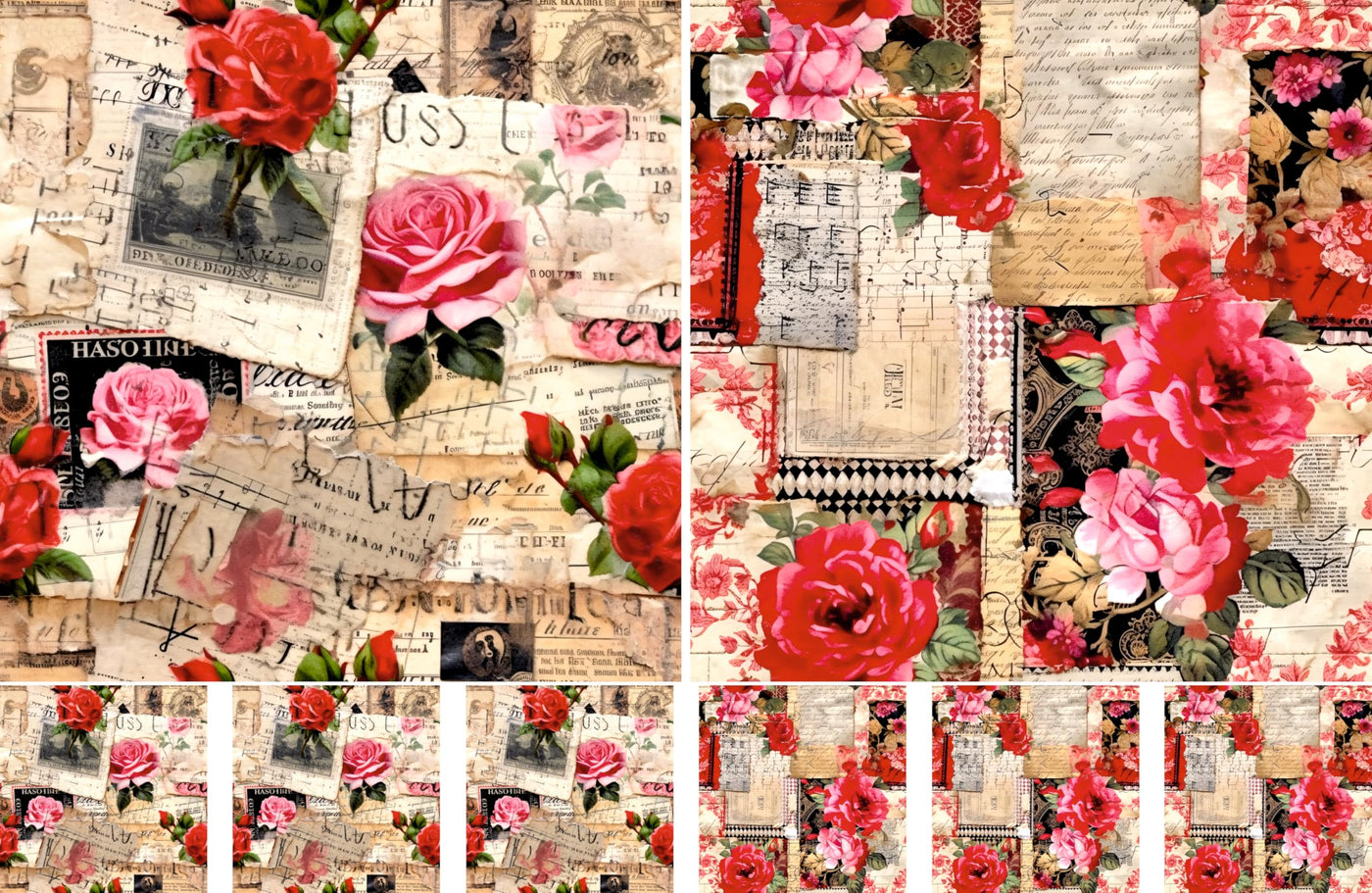 Decoupage Rice Papers - 4 Sheets | 8 Unique Designs | Versatile Christmas Designs for Art Projects & Crafting by CRAFT KREATIVELY