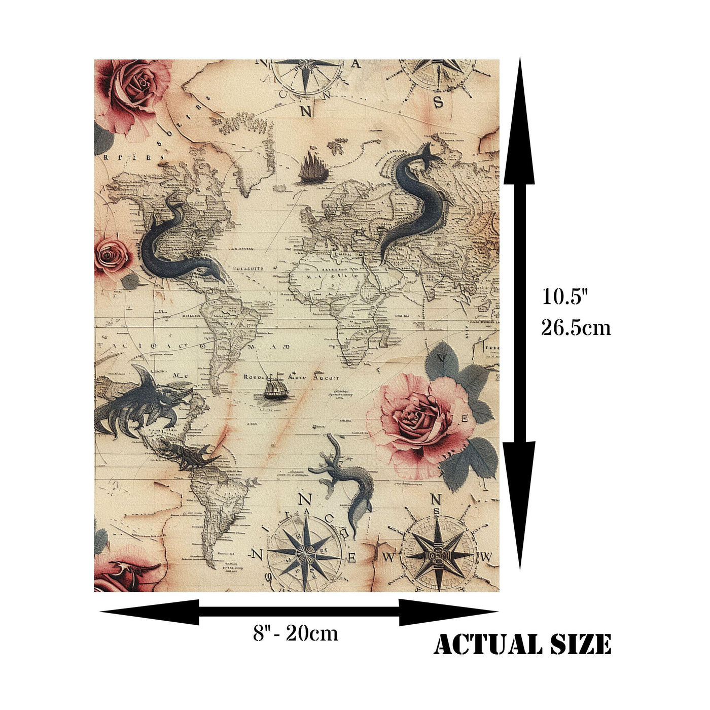 Dark Backgrounds Rice Paper – for Decoupage Scrapbooking Cards Crafts
