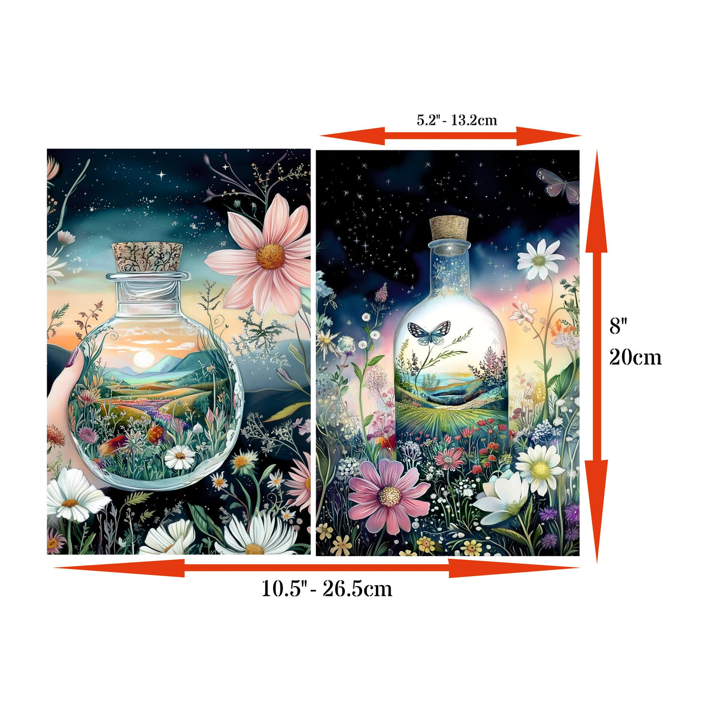 Decoupage Rice Paper, 20 x 26.5cm (6 Sheets) – 6x Decoupage Papers for Collage, Mixed Media, Card Making & Crafts, Decoupage by CRAFT KREATIVELY