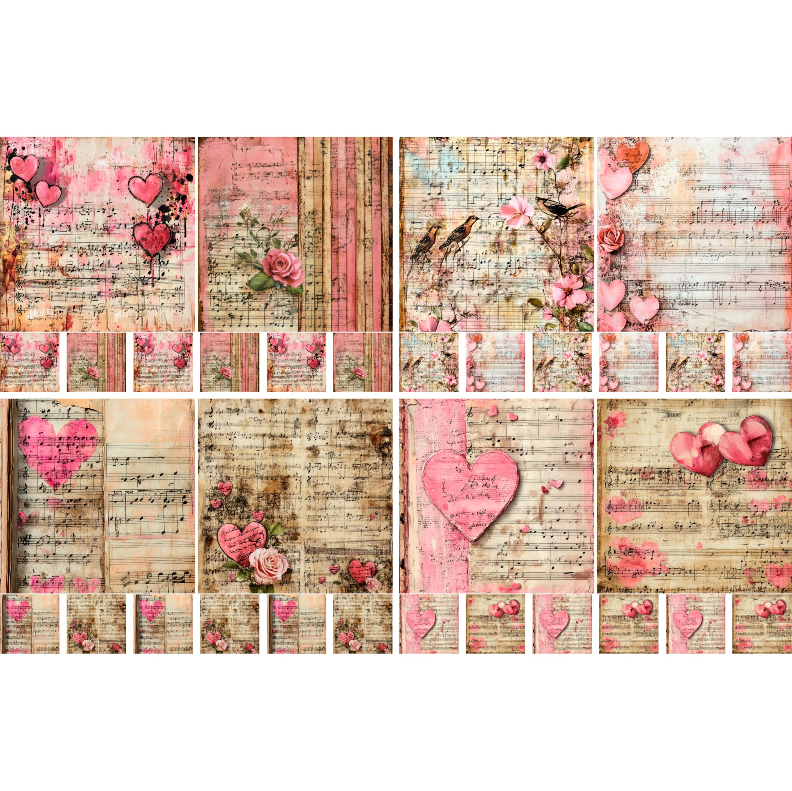 Decoupage Rice Papers - 4 Sheets | 8 Unique Designs | Versatile Christmas Designs for Art Projects & Crafting by CRAFT KREATIVELY