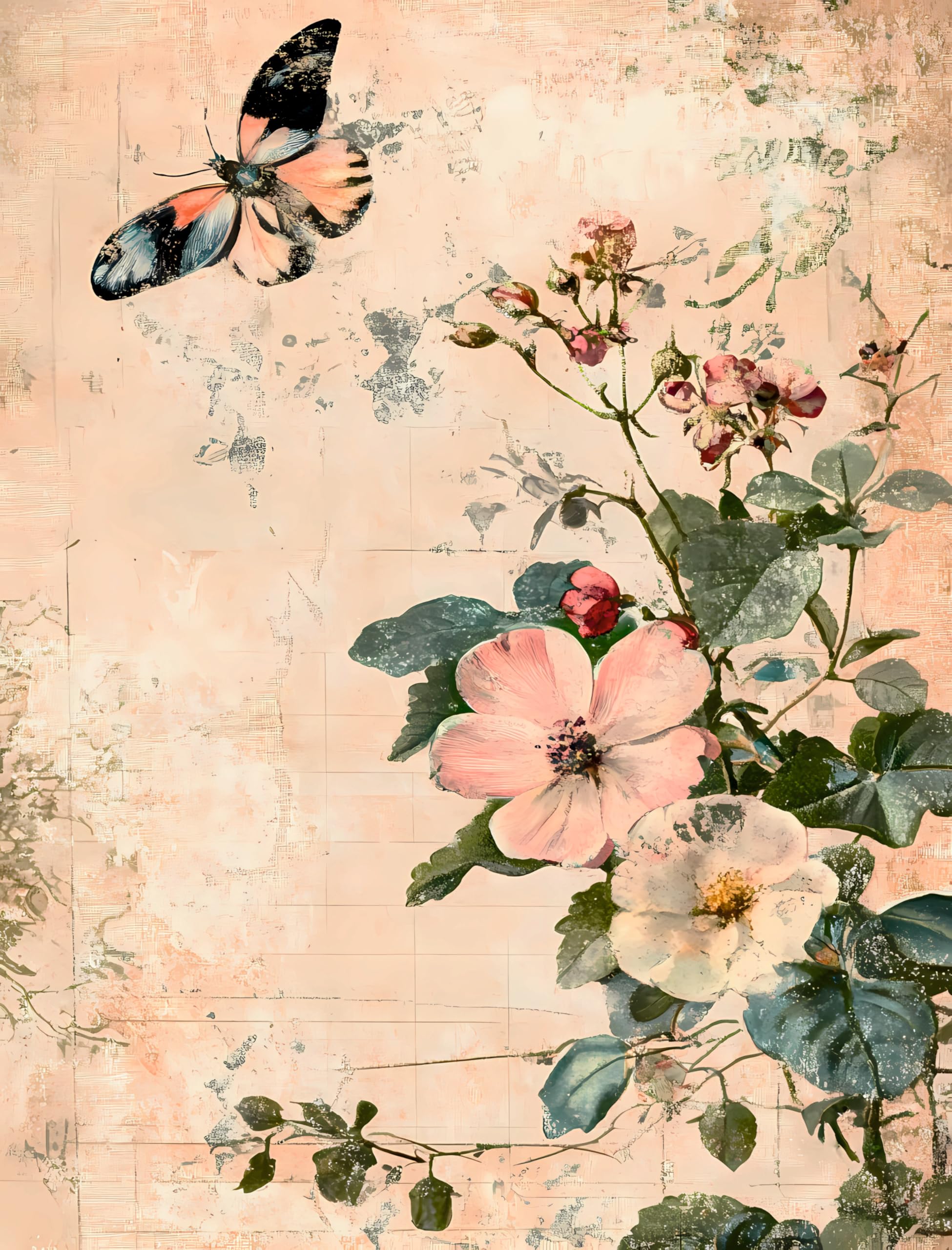 Decoupage Rice Paper, 20 x 26.5cm(6 Sheets) – 6x Decoupage Papers for Collage, Mixed Media, Card Making & Crafts, Decoupage by CRAFT KREATIVELY