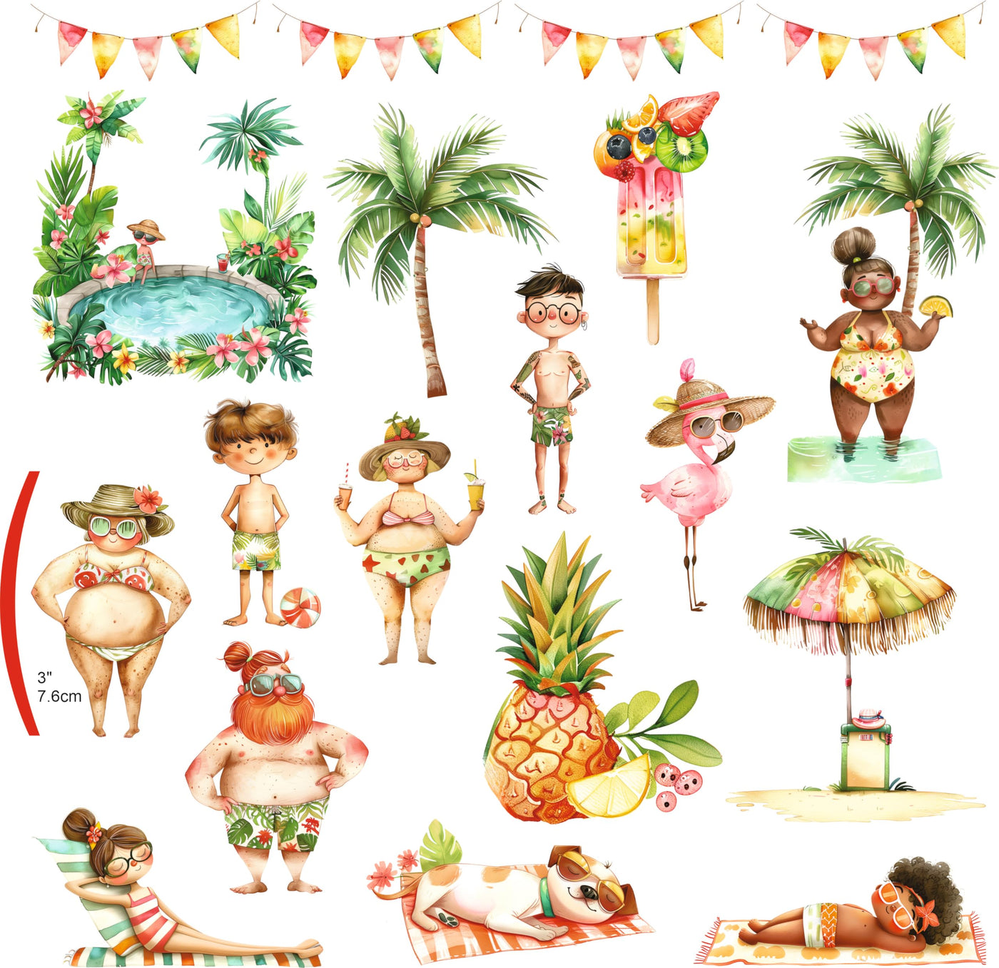 Decoupage Rice Paper (2 pc) - 24+ Decoupage 3 inch (7.6cm) Mini Designs for Collage, Card Making & Crafts, Decoupage by CRAFT KREATIVELY