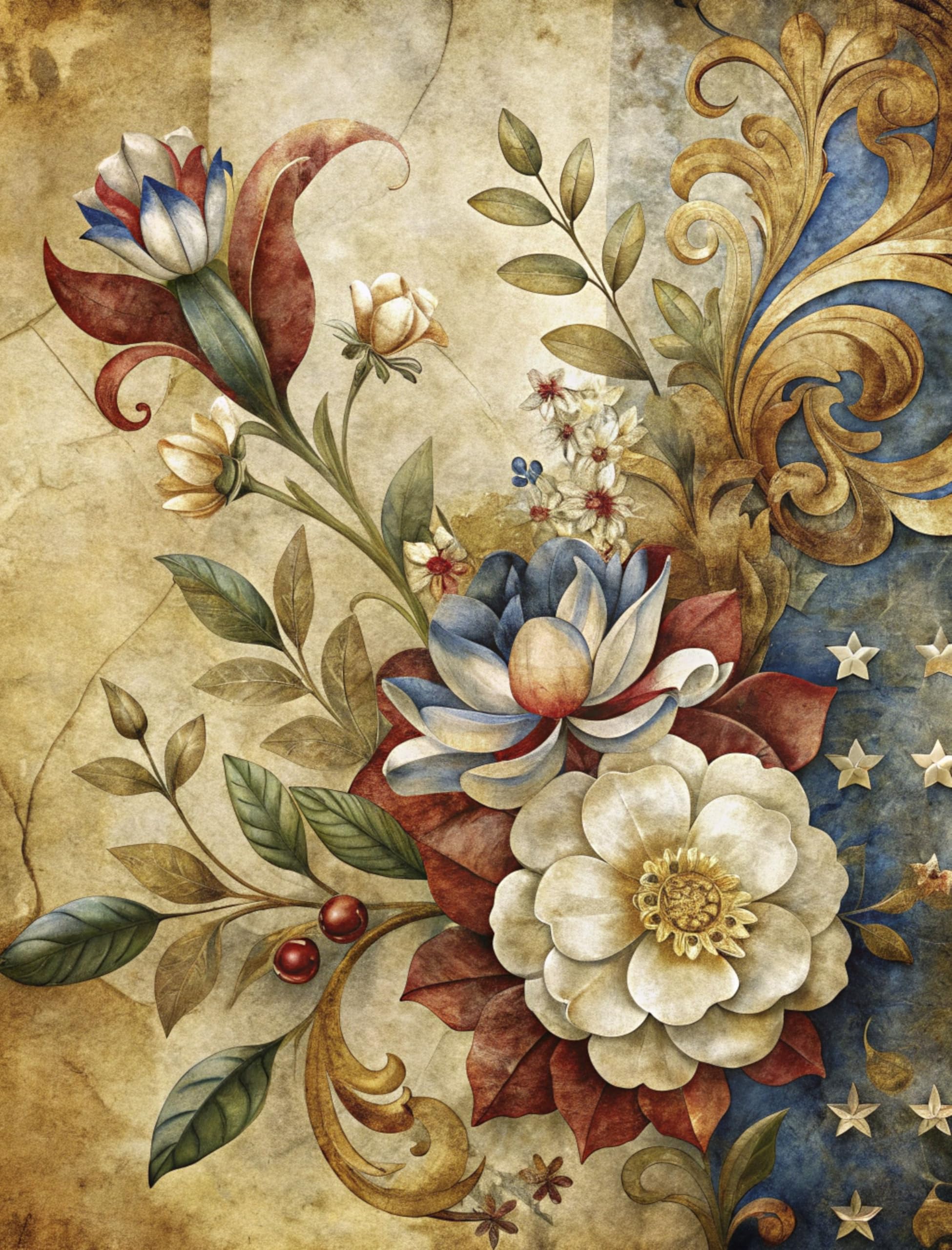 Decoupage Rice Papers - 6 Pieces | 6 Unique Designs | Versatile Decoupage Designs for Art Projects & Crafting by CRAFT KREATIVELY
