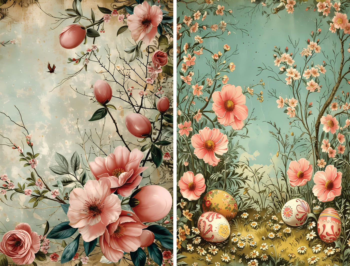 Decoupage Rice Papers - 6 Pieces | 12 Unique Designs | Versatile Decoupage Designs for Art Projects & Crafting by CRAFT KREATIVELY