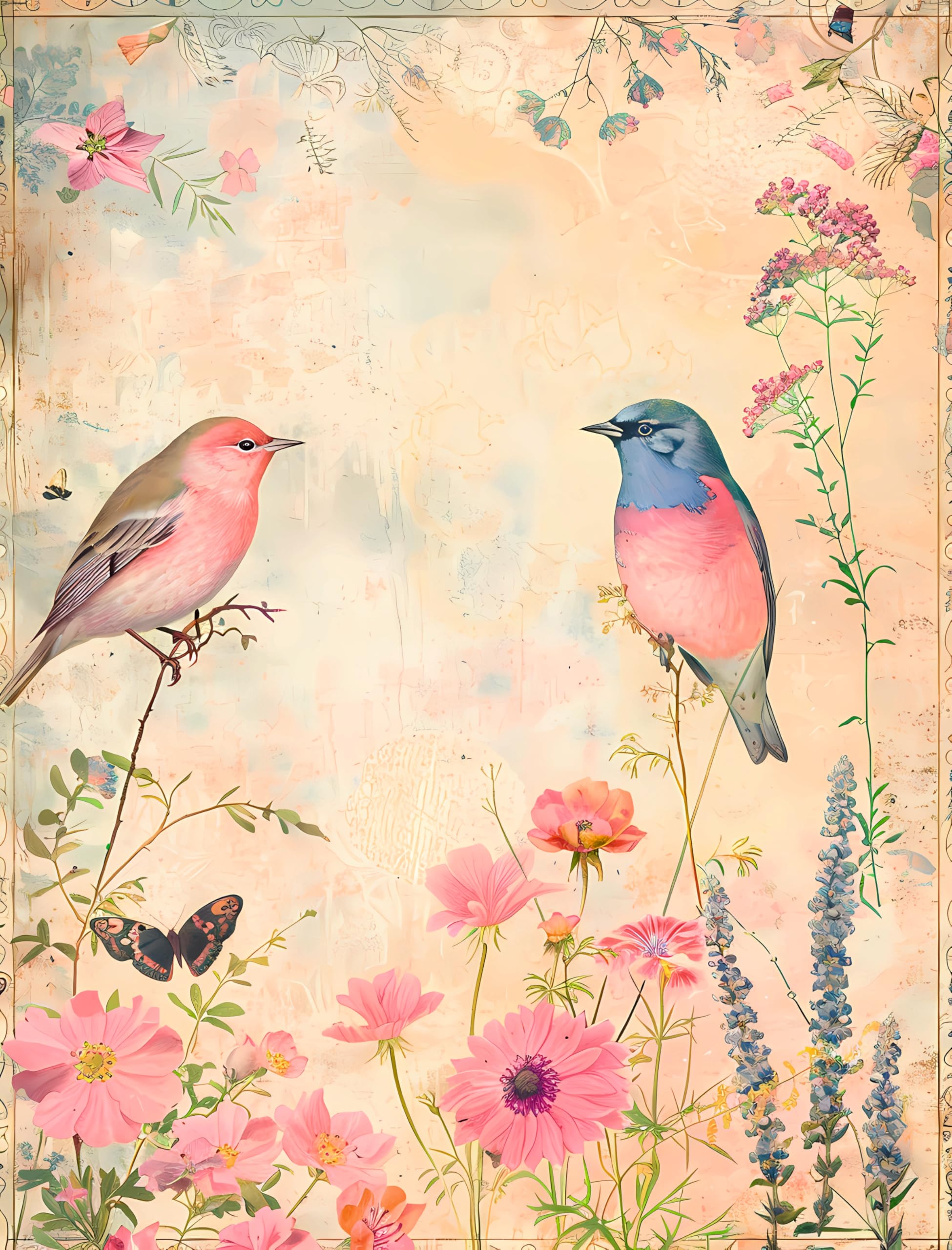 Decoupage Rice Paper, 20 x 26.5cm(6 Sheets) – 6x Decoupage Papers for Collage, Mixed Media, Card Making & Crafts, Decoupage by CRAFT KREATIVELY
