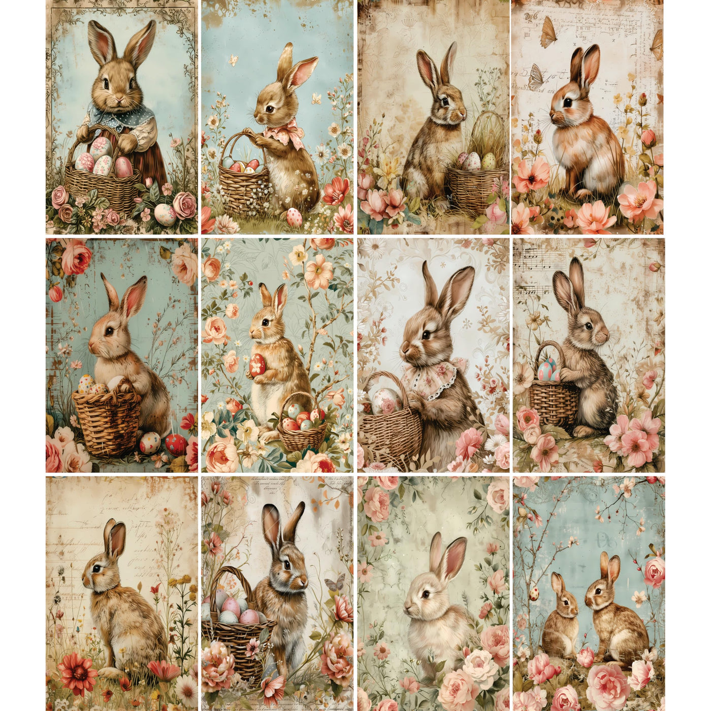 Decoupage Rice Papers - 6 Pieces | 12 Unique Designs | Versatile Decoupage Designs for Art Projects & Crafting by CRAFT KREATIVELY