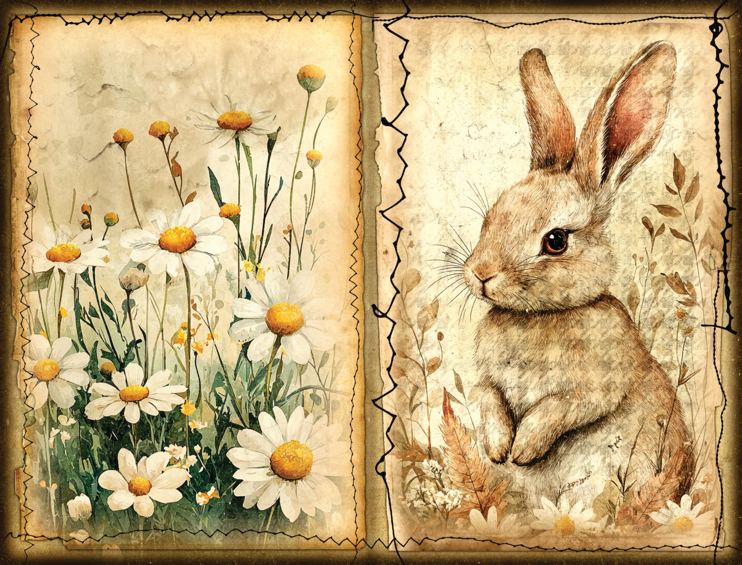 Decoupage Rice Papers - 6 Pieces | 12 Unique Designs | Versatile Decoupage Designs for Art Projects & Crafting by CRAFT KREATIVELY