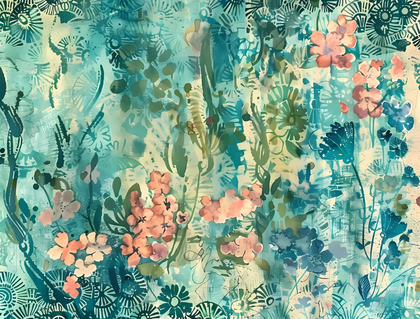 Abstract Flora Rice Papers – Decoupage Paper 6x Designs for Collage, Mixed Media, Card Making & Crafts, Decoupage by CRAFT KREATIVELY