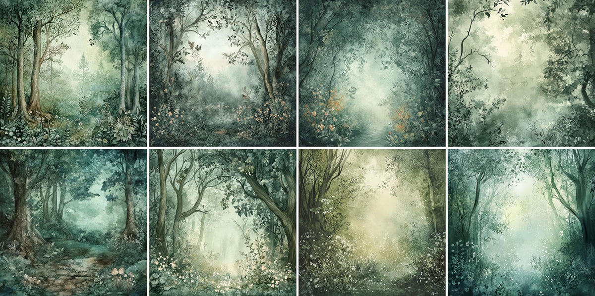 Scenic Rice Papers – Decoupage Paper 8x Designs for Collage, Mixed Media, Card Making & Crafts, Decoupage by CRAFT KREATIVELY
