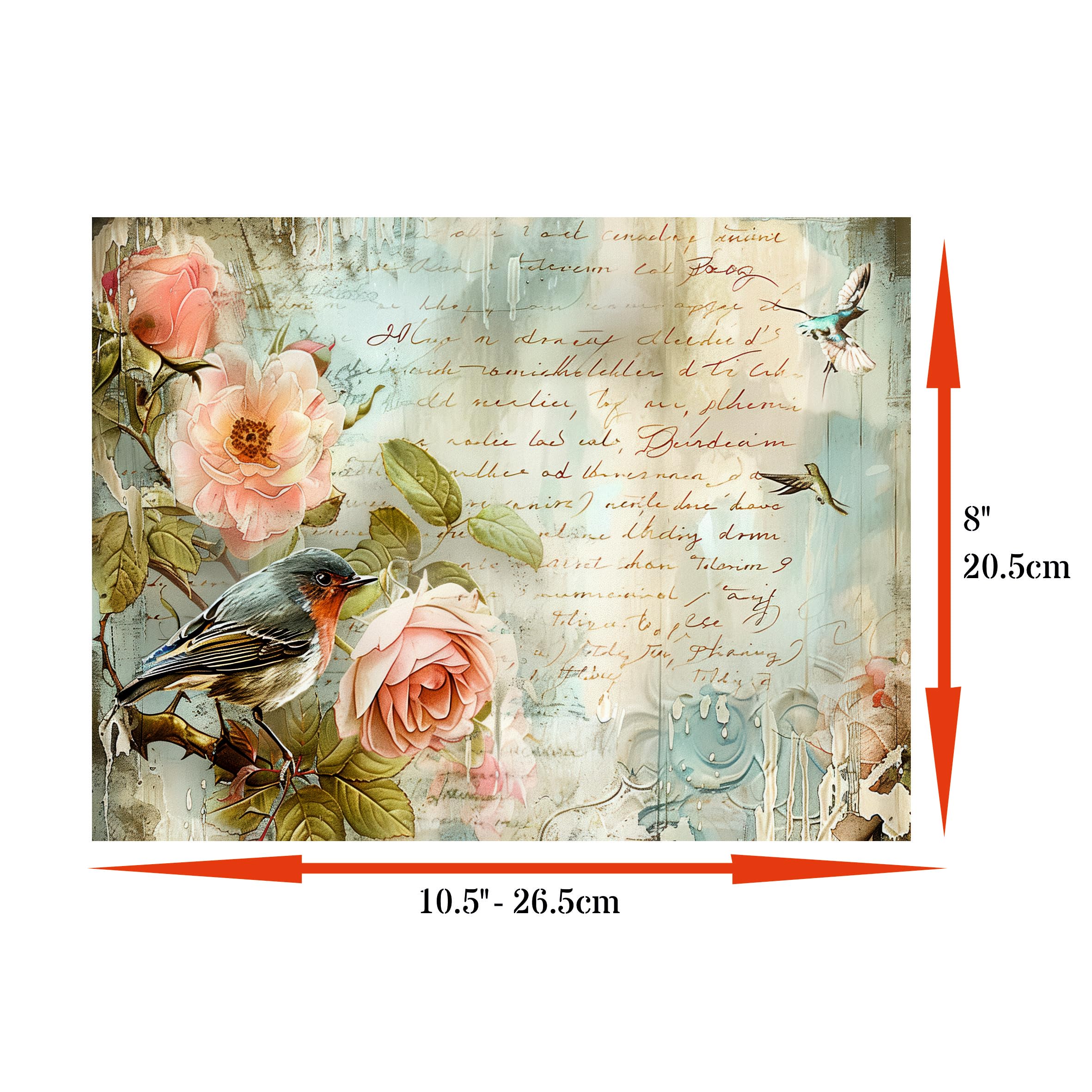 Decoupage Rice Papers - 6 Pieces | 6 Unique Designs | Versatile Decoupage Designs for Art Projects & Crafting by CRAFT KREATIVELY