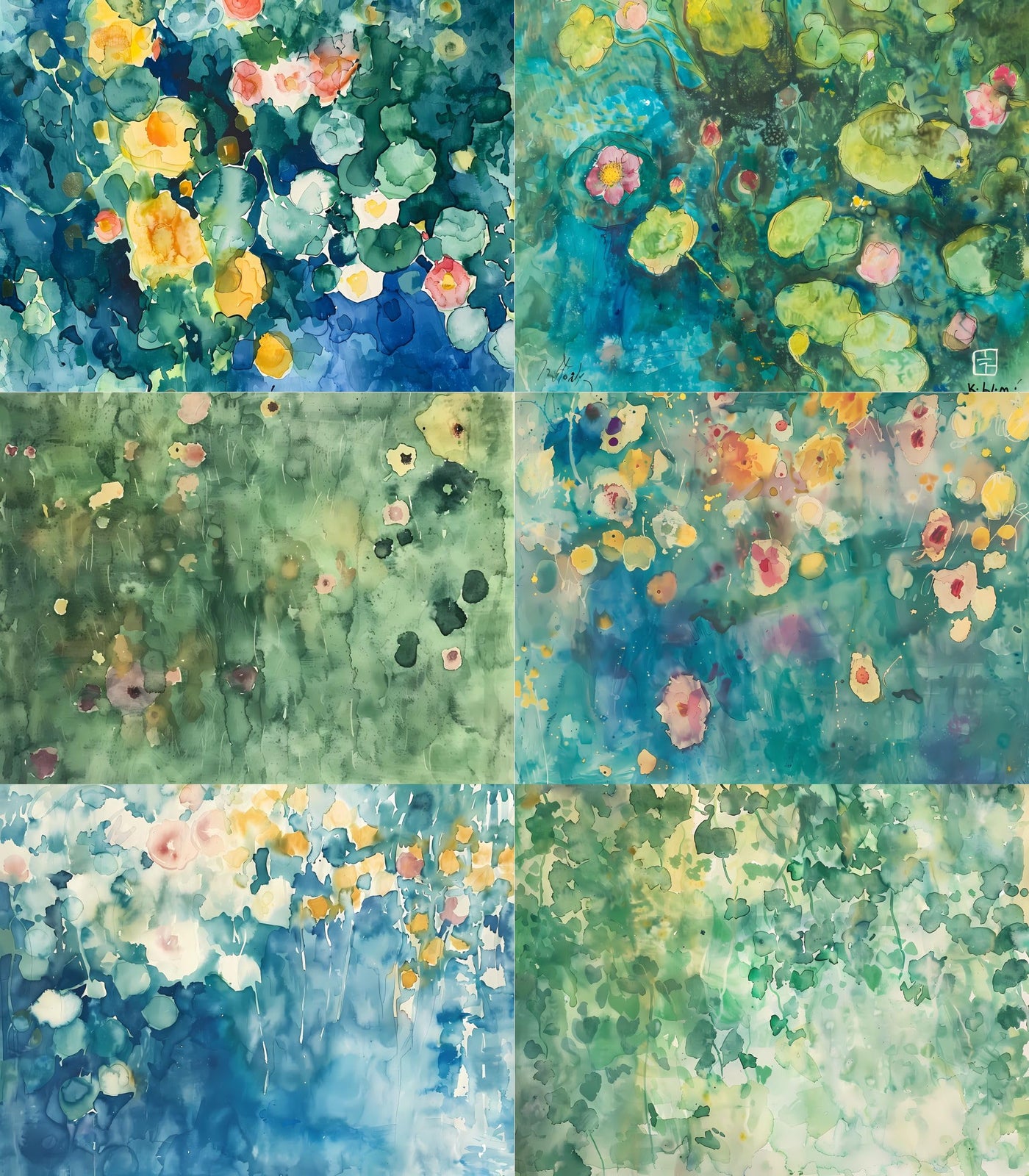 Abstract Flora Rice Papers – Decoupage Paper 6x Designs for Collage, Mixed Media, Card Making & Crafts, Decoupage by CRAFT KREATIVELY