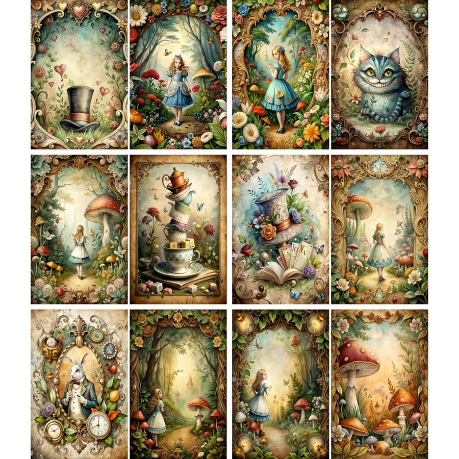Decoupage Rice Papers - 6 Pieces | 6 Unique Designs | Versatile Decoupage Designs for Art Projects & Crafting by CRAFT KREATIVELY