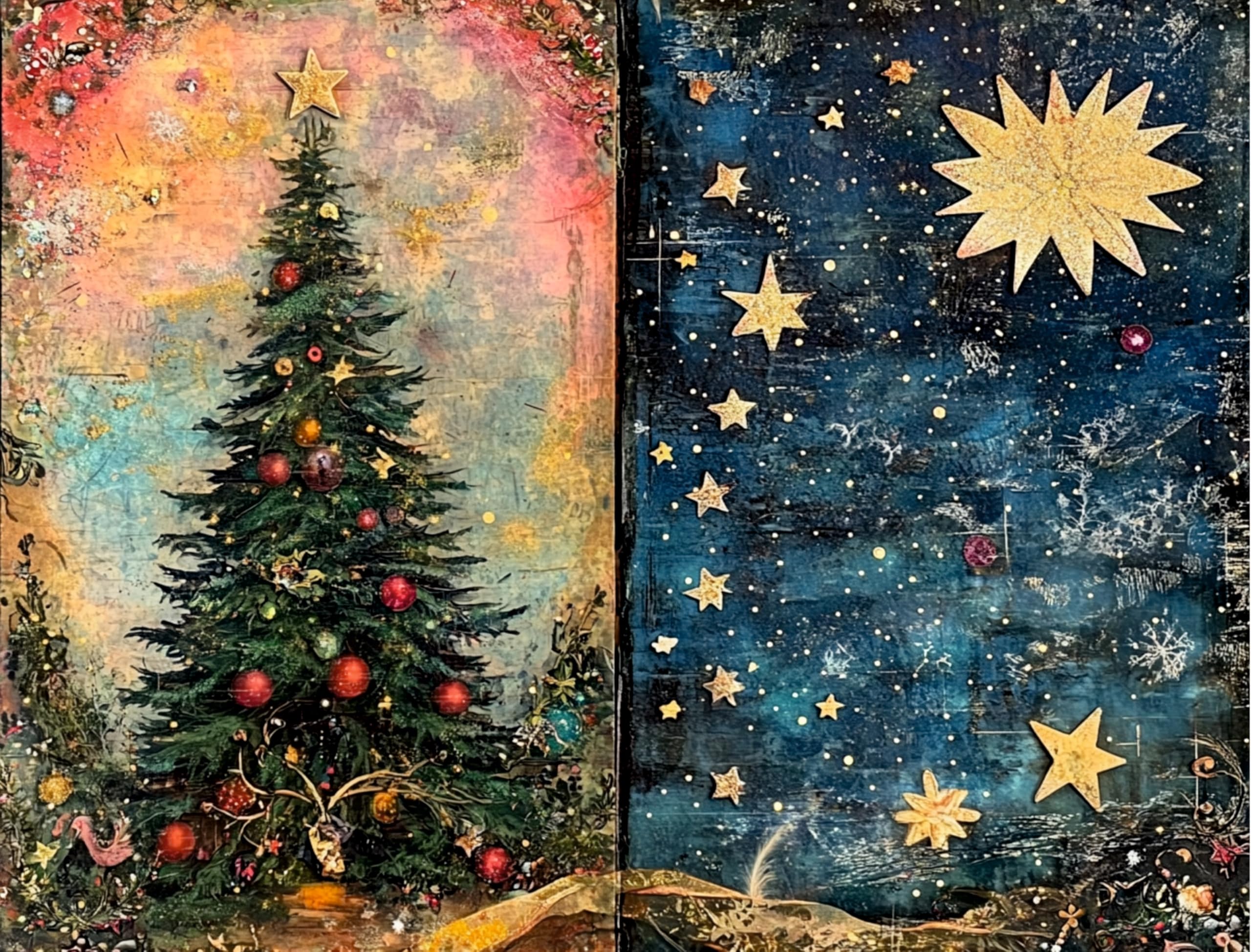 Decoupage Rice Papers - 6 Sheets | 6 Unique Designs | Versatile Christmas Designs for Art Projects & Crafting by CRAFT KREATIVELY