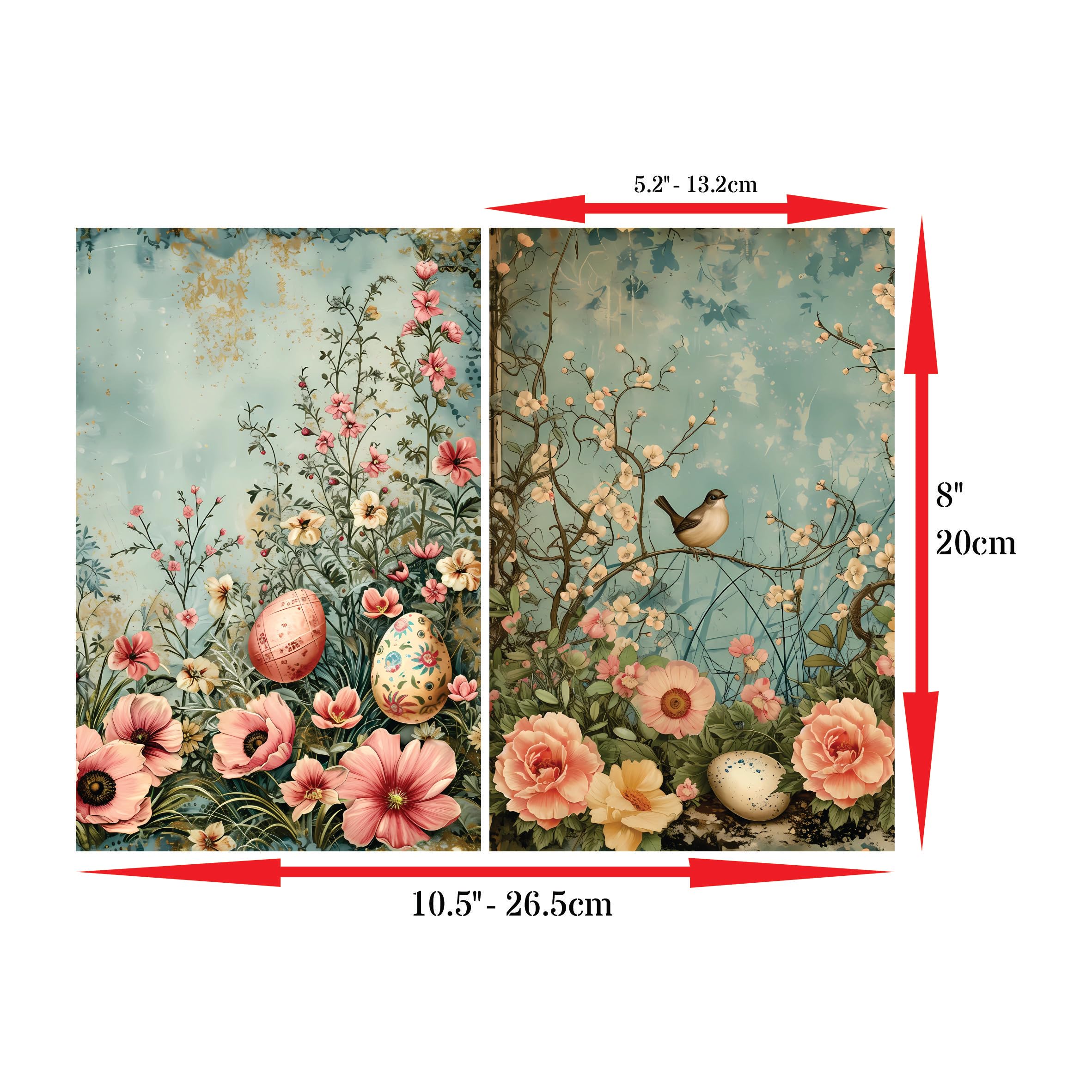 Decoupage Rice Papers - 6 Pieces | 12 Unique Designs | Versatile Decoupage Designs for Art Projects & Crafting by CRAFT KREATIVELY