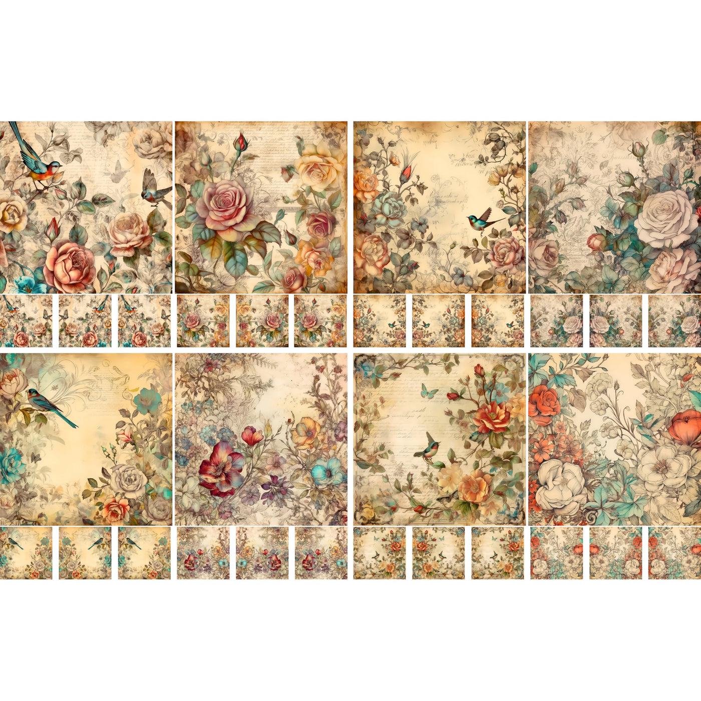 Decoupage Rice Papers - 4 Sheets | 8 Unique Designs | Versatile Christmas Designs for Art Projects & Crafting by CRAFT KREATIVELY