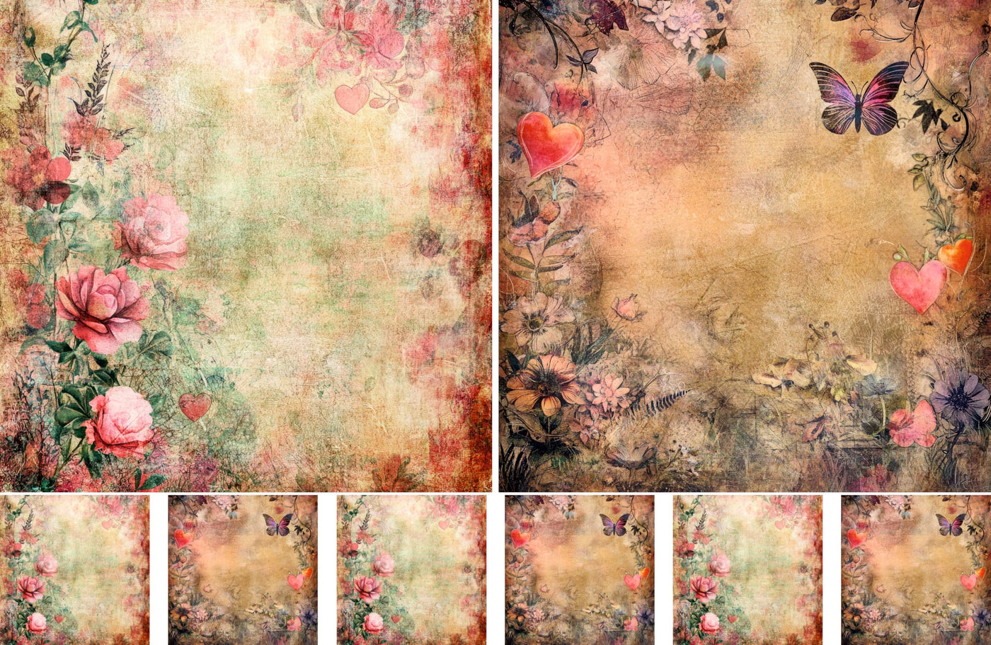 Decoupage Rice Papers - 4 Sheets | 8 Unique Designs | Versatile Christmas Designs for Art Projects & Crafting by CRAFT KREATIVELY