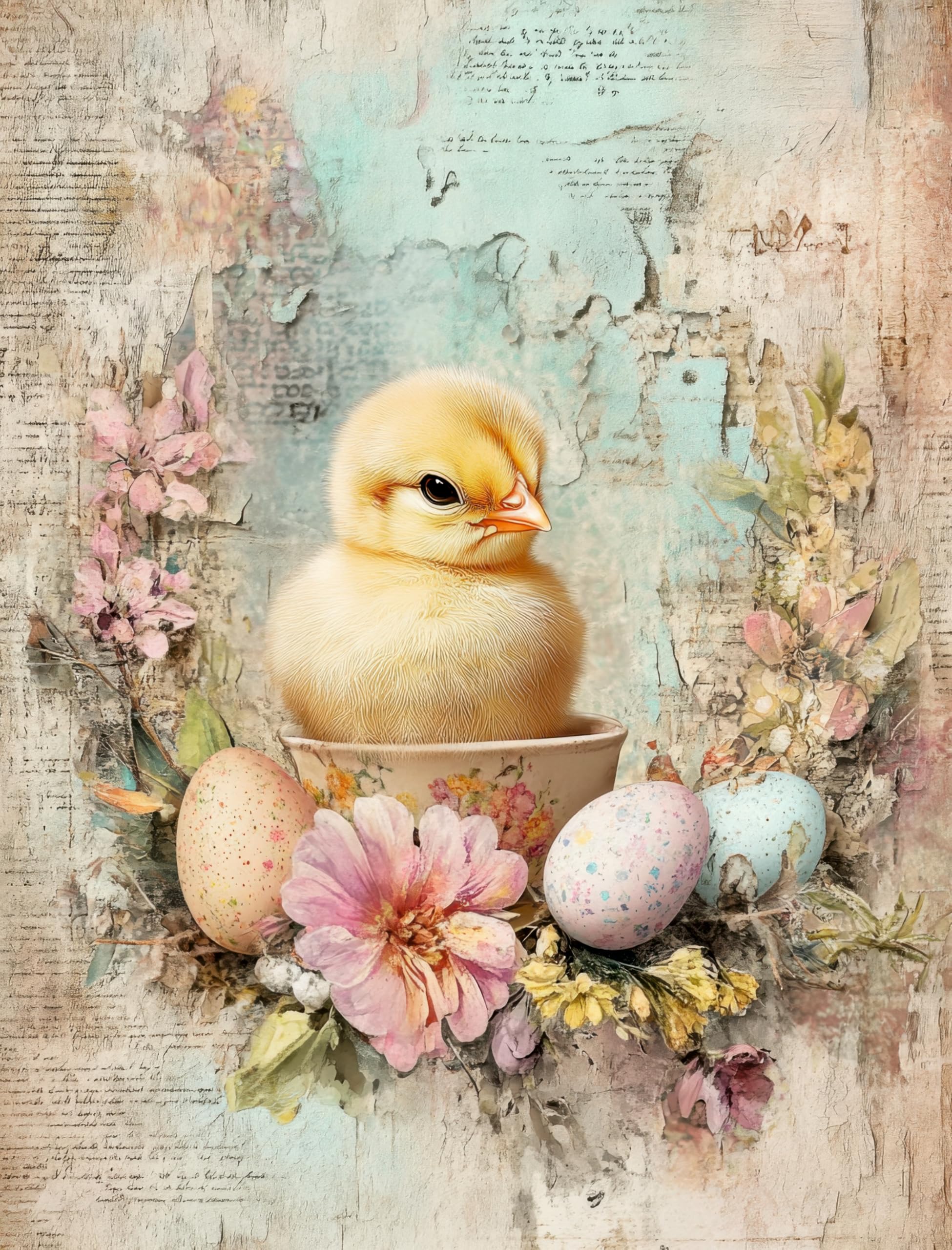 Decoupage Rice Paper, 20 x 26.5cm (6 Sheets) – 6x Decoupage Papers for Collage, Mixed Media, Card Making & Crafts, Decoupage by CRAFT KREATIVELY