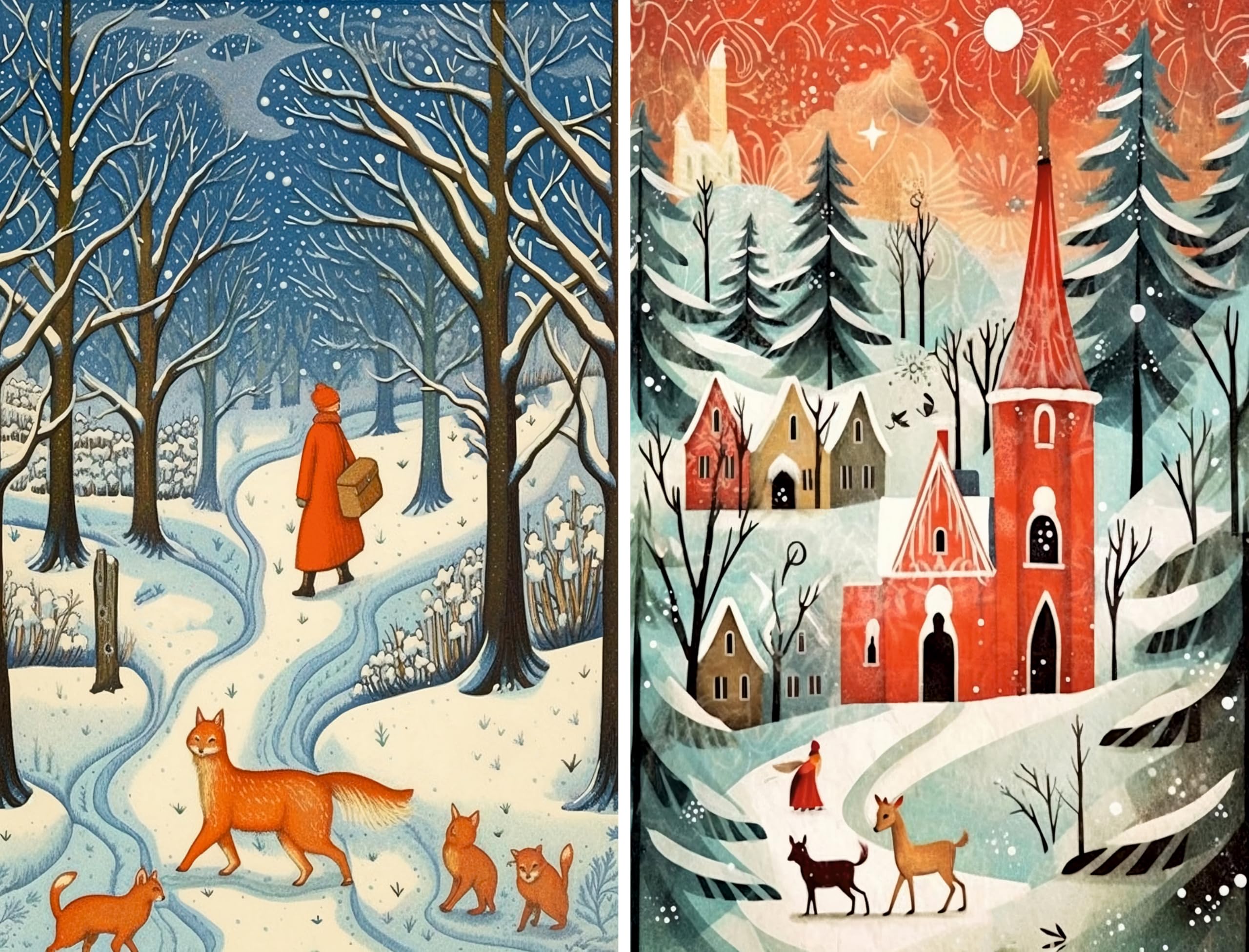 Decoupage Rice Papers - 6 Sheets | 6 Unique Designs | Versatile Christmas Designs for Art Projects & Crafting by CRAFT KREATIVELY