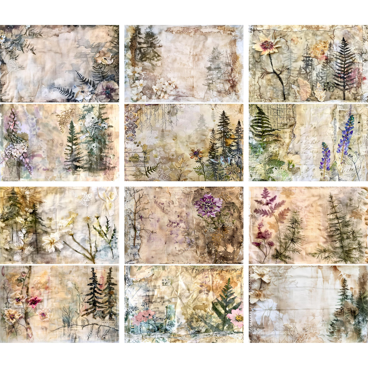 Decoupage Rice Papers - 6 Pieces | 6 Unique Designs | Versatile Decoupage Designs for Art Projects & Crafting by CRAFT KREATIVELY