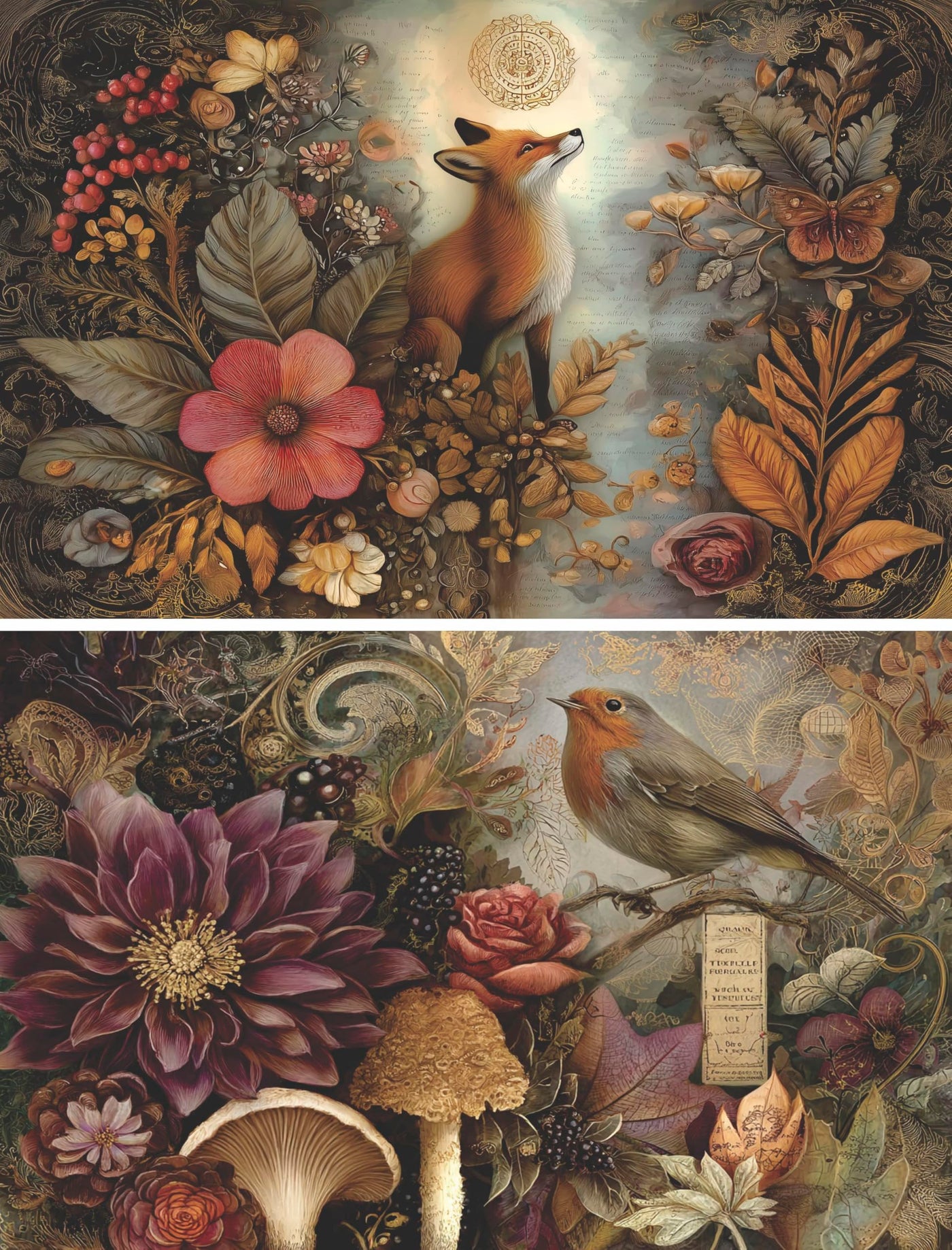 Decoupage Rice Papers - 6 Pieces | 6 Unique Designs | Versatile Decoupage Designs for Art Projects & Crafting by CRAFT KREATIVELY