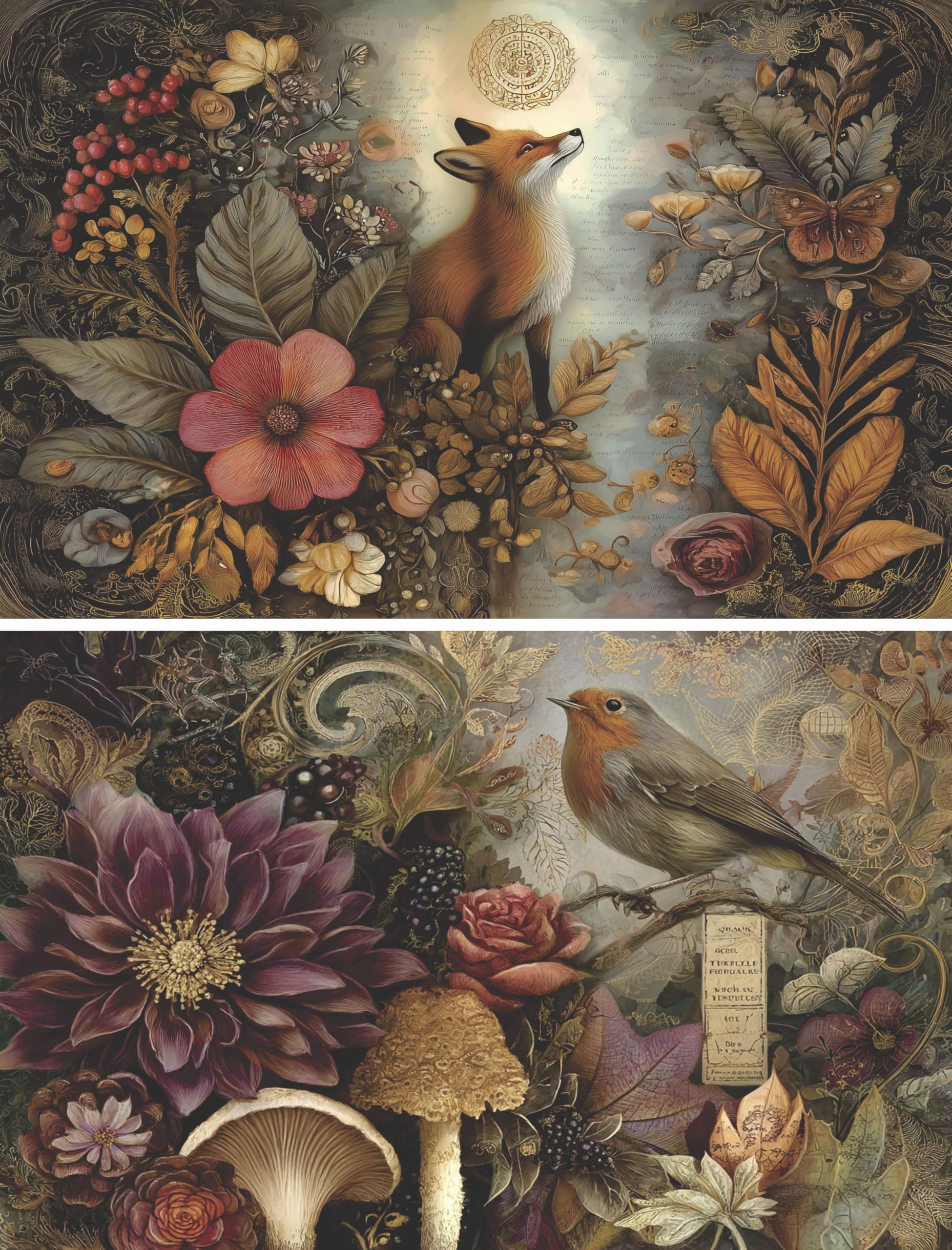 Decoupage Rice Papers - 6 Pieces | 6 Unique Designs | Versatile Decoupage Designs for Art Projects & Crafting by CRAFT KREATIVELY