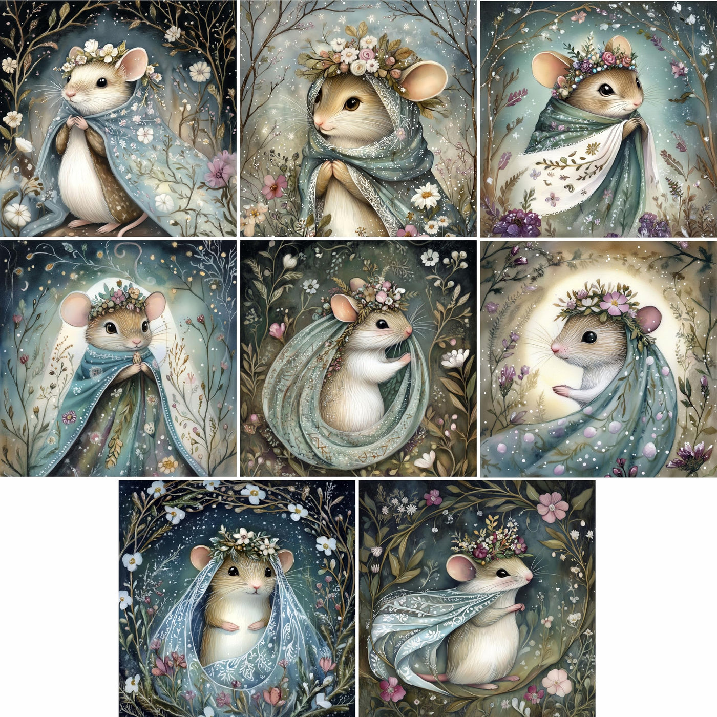 Animal Squares Rice Papers, 29 x 29cm (2 Sheets) – Decoupage Paper 8x Designs for Collage, Mixed Media, Card Making & Crafts, Decoupage by CRAFT KREATIVELY