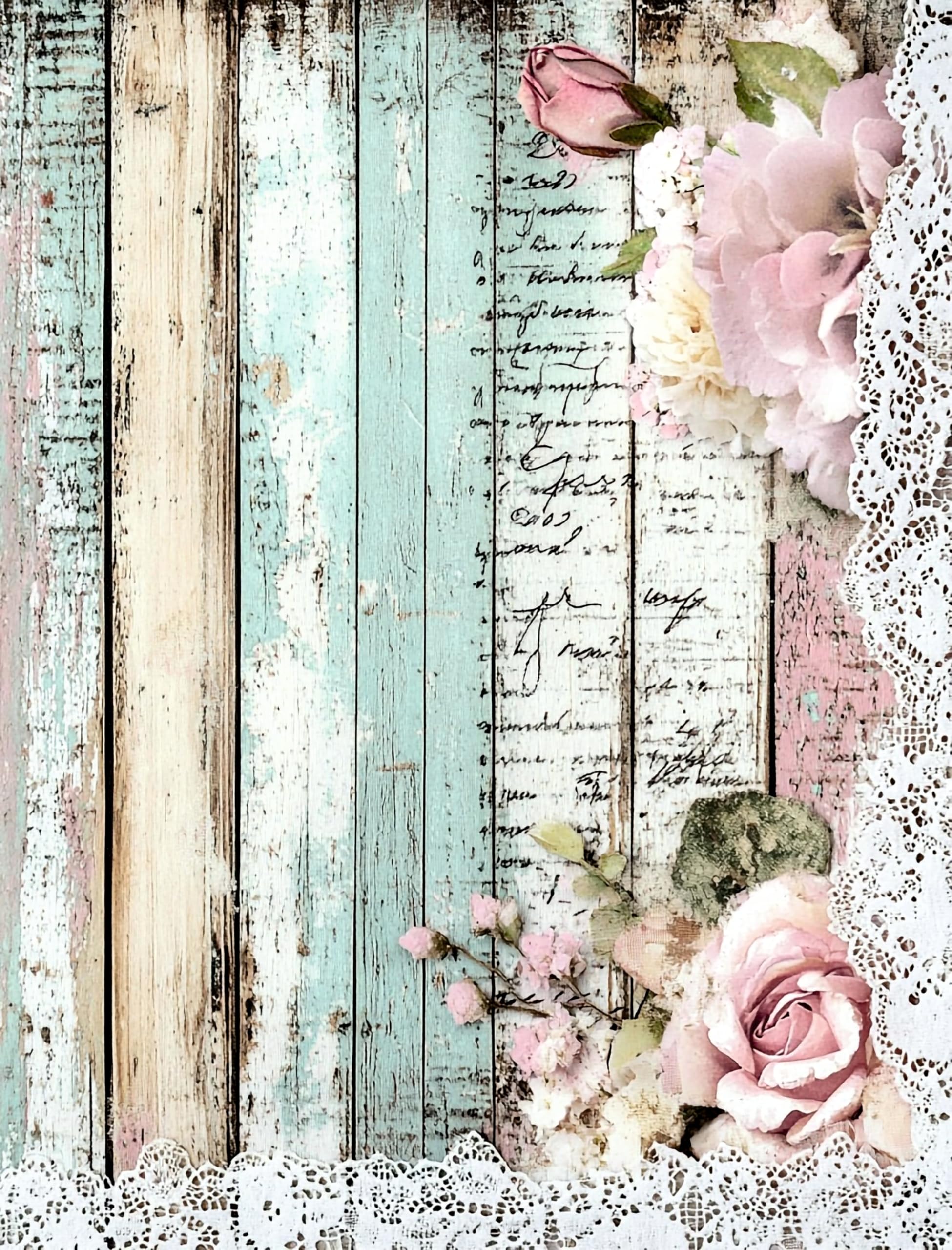 Decoupage Rice Paper, 20 x 26.5cm(6 Sheets) – 6x Decoupage Papers for Collage, Mixed Media, Card Making & Crafts, Decoupage by CRAFT KREATIVELY