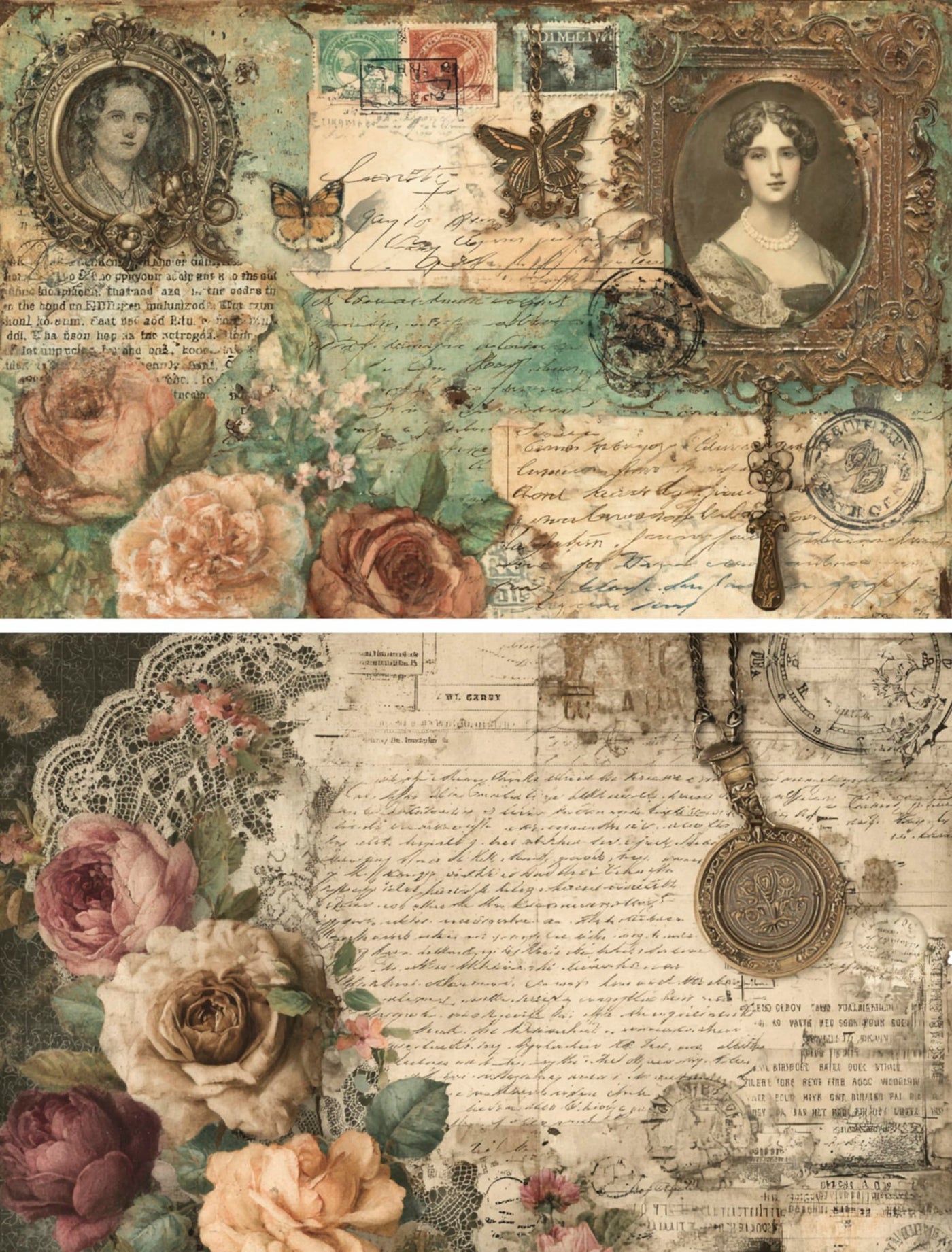 Decoupage Rice Papers - 6 Pieces | 6 Unique Designs | Versatile Decoupage Designs for Art Projects & Crafting by CRAFT KREATIVELY