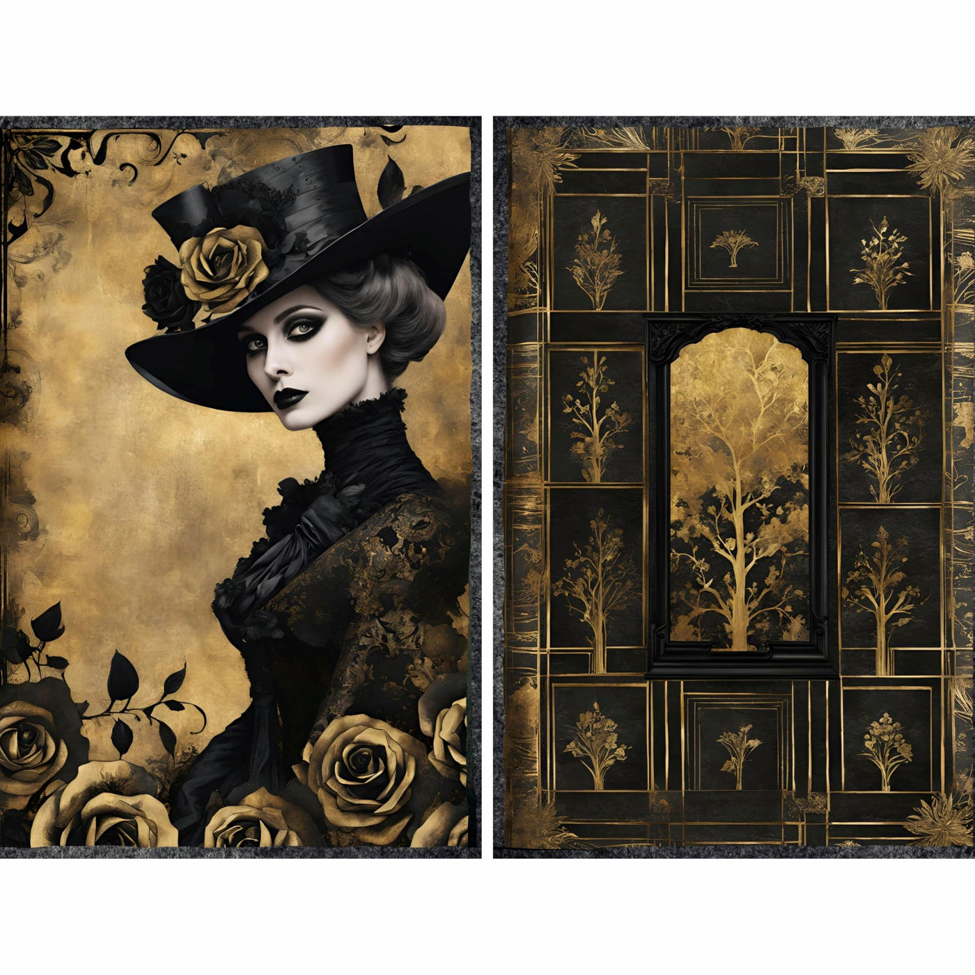Decoupage Rice Paper, 20 x 26.5cm (6 Sheets) – 6x Decoupage Papers for Collage, Mixed Media, Card Making & Crafts, Decoupage by CRAFT KREATIVELY