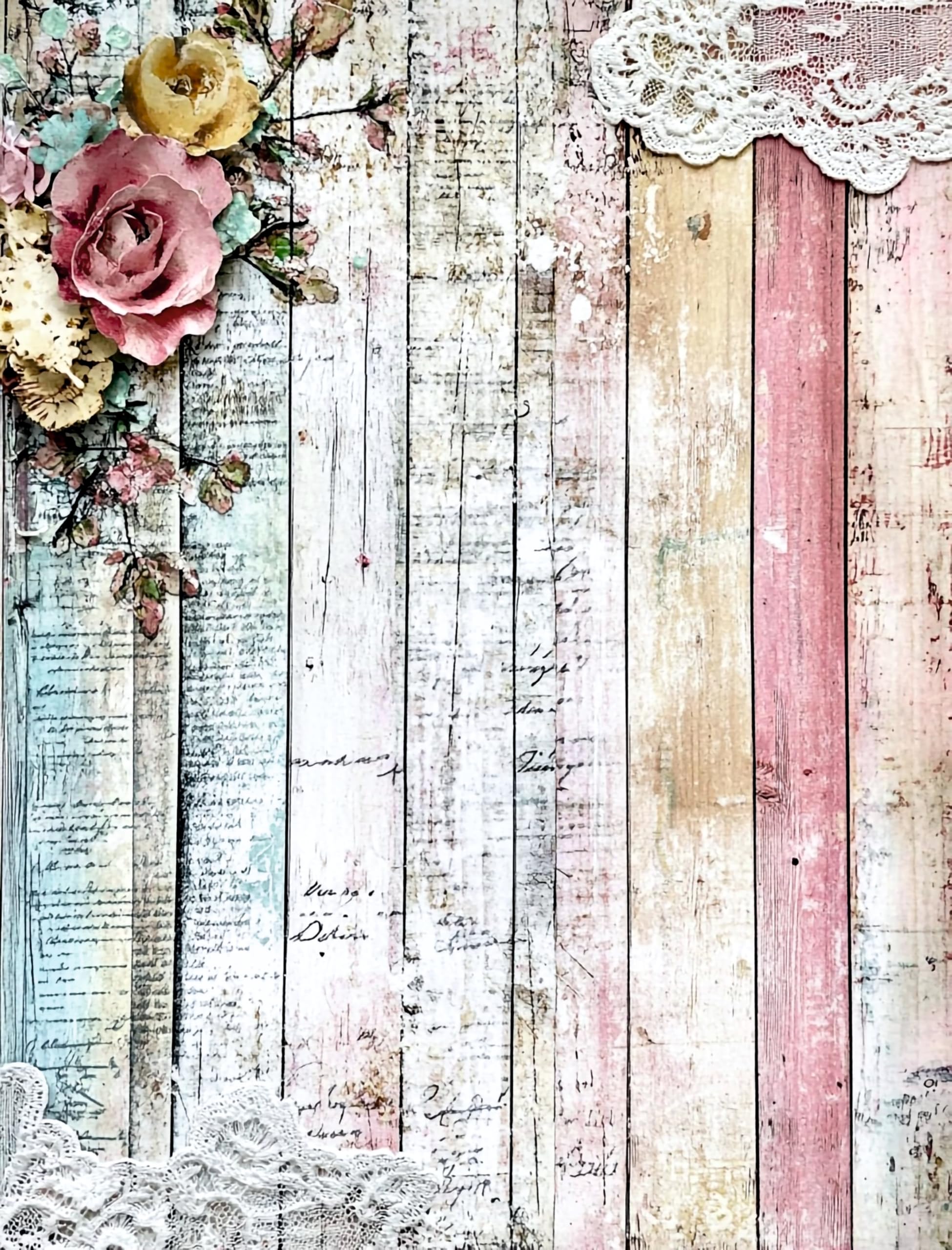 Decoupage Rice Paper, 20 x 26.5cm(6 Sheets) – 6x Decoupage Papers for Collage, Mixed Media, Card Making & Crafts, Decoupage by CRAFT KREATIVELY