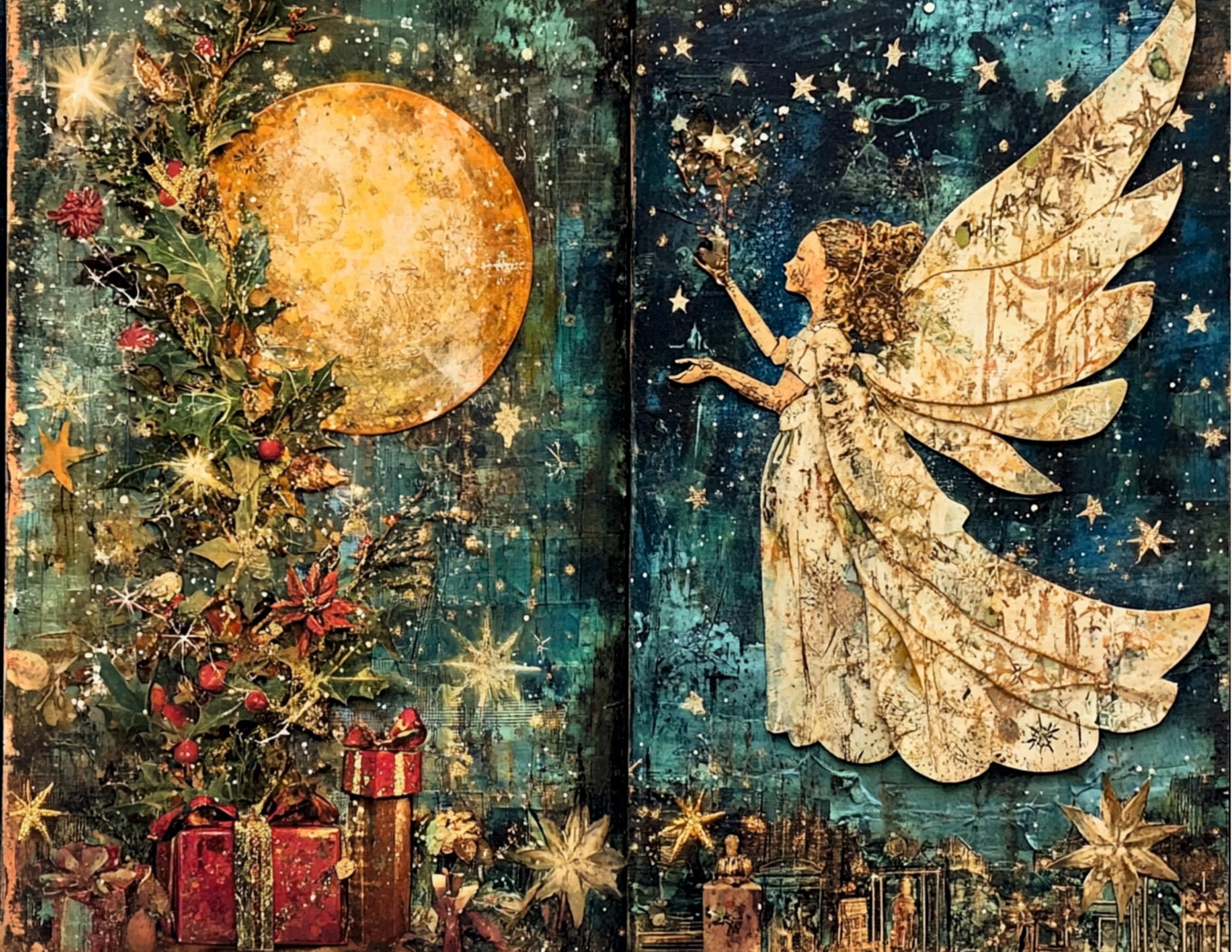 Decoupage Rice Papers - 6 Sheets | 6 Unique Designs | Versatile Christmas Designs for Art Projects & Crafting by CRAFT KREATIVELY