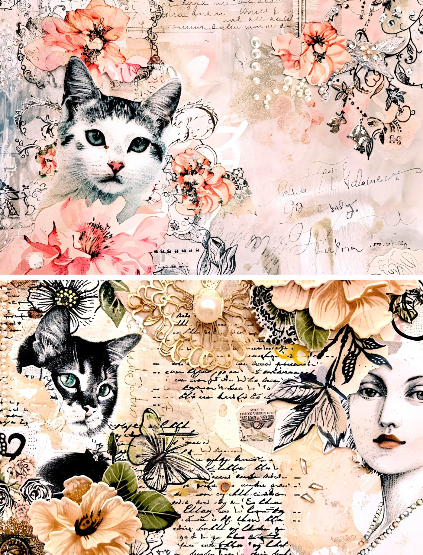Decoupage Rice Papers - 6 Pieces | 6 Unique Designs | Versatile Decoupage Designs for Art Projects & Crafting by CRAFT KREATIVELY