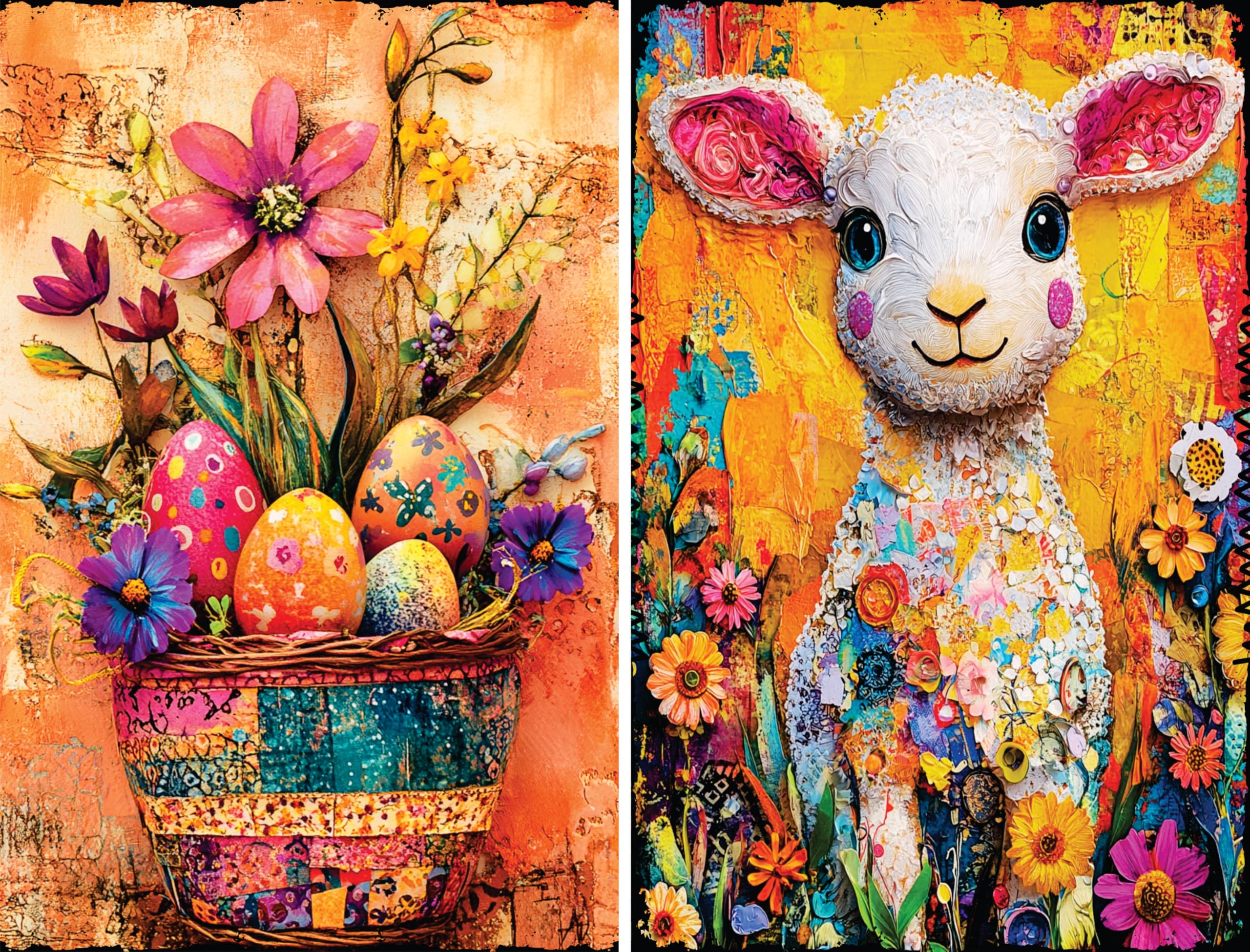 Decoupage Rice Papers - 6 Pieces | 12 Unique Designs | Versatile Decoupage Designs for Art Projects & Crafting by CRAFT KREATIVELY