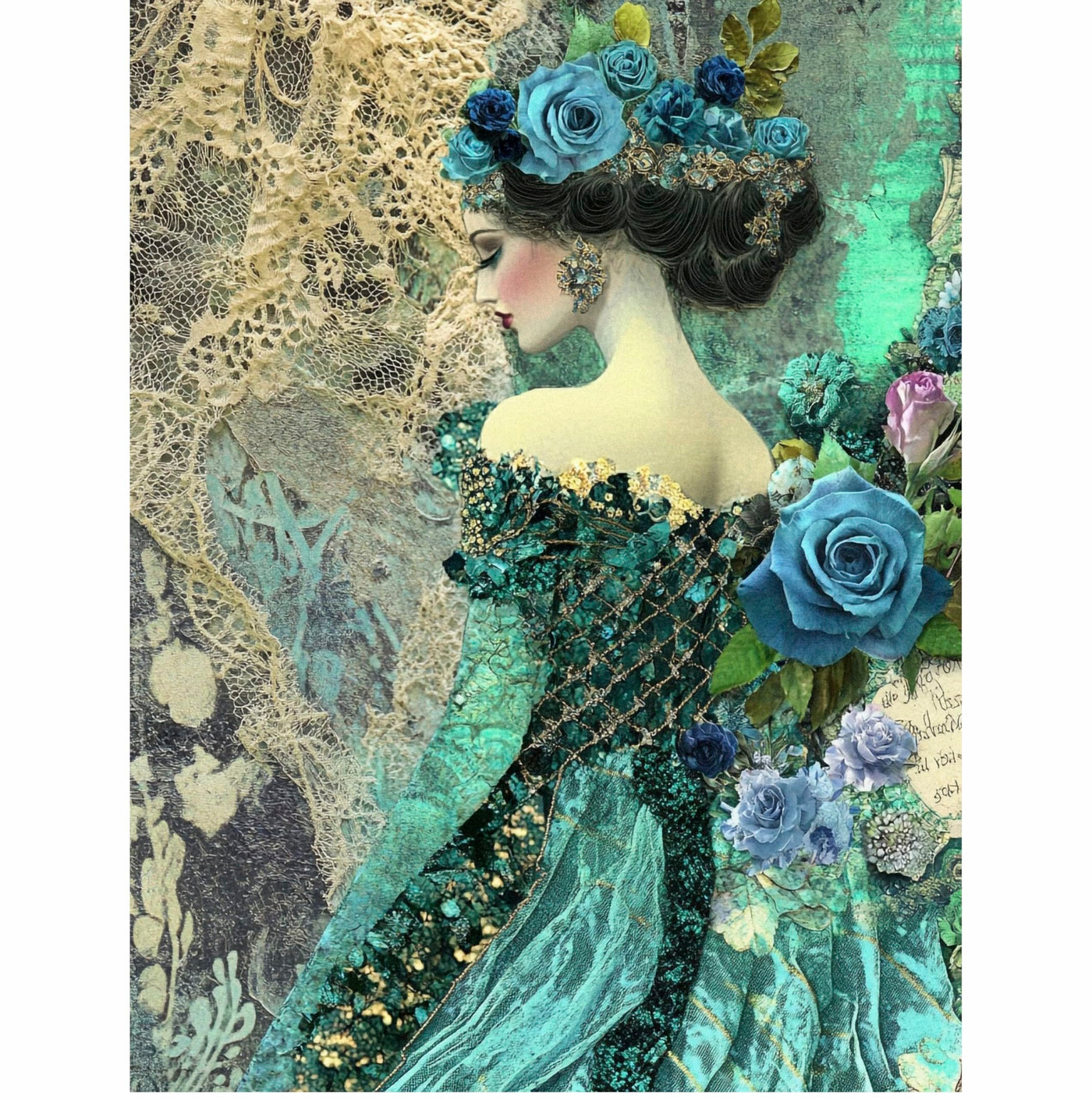 Decoupage Rice Paper, 20 x 26.5cm (6 Sheets) – 6x Decoupage Beauty Papers for Collage, Mixed Media, Card Making & Crafts, Decoupage by CRAFT KREATIVELY