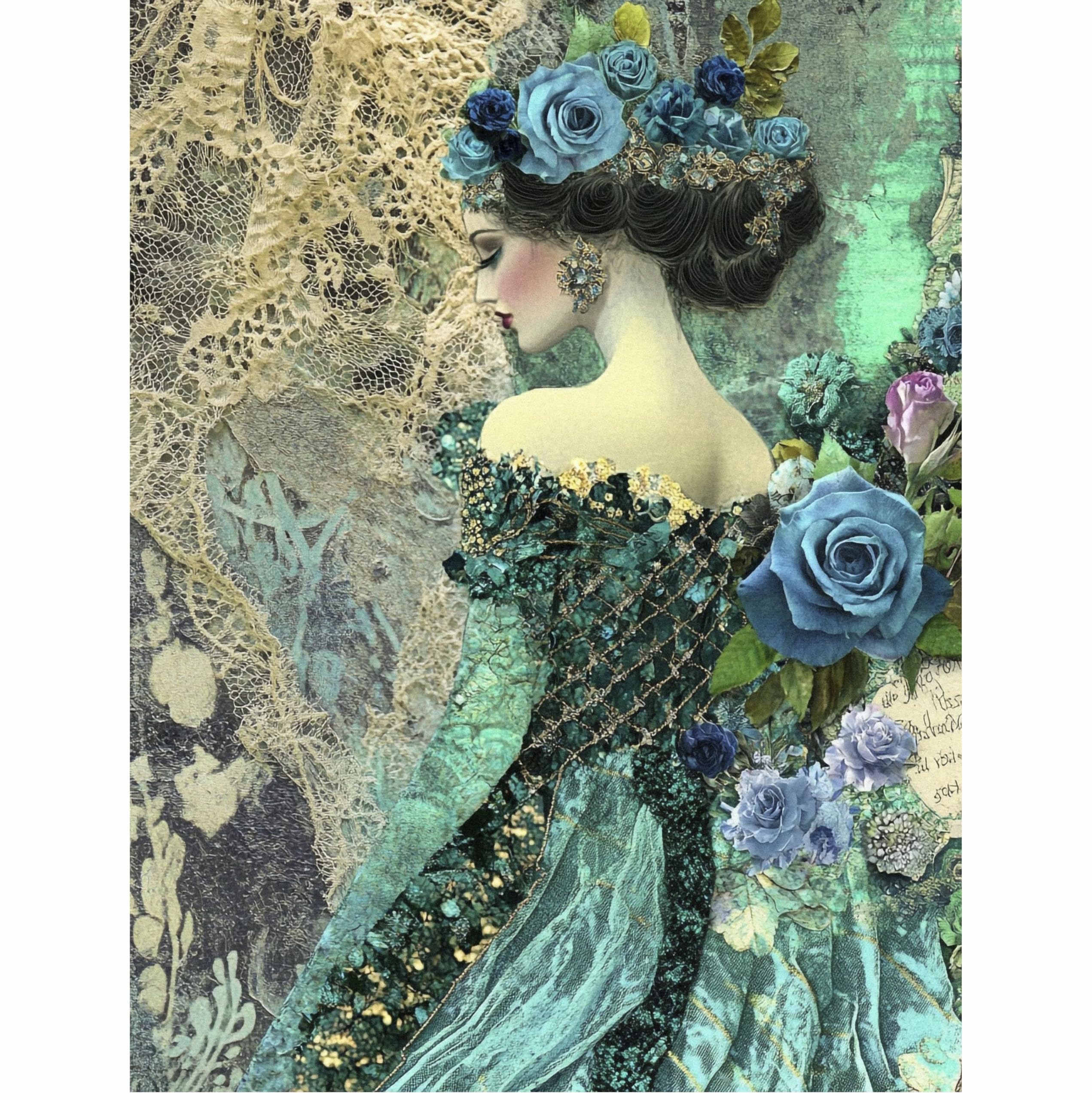 Decoupage Rice Paper, 20 x 26.5cm (6 Sheets) – 6x Decoupage Beauty Papers for Collage, Mixed Media, Card Making & Crafts, Decoupage by CRAFT KREATIVELY