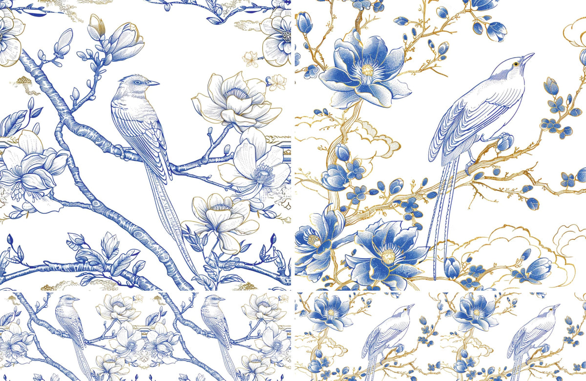 Square Rice Papers – Decoupage Paper Design for Furniture, Mixed Media, Cards & Crafts, Decoupage by CRAFT KREATIVELY