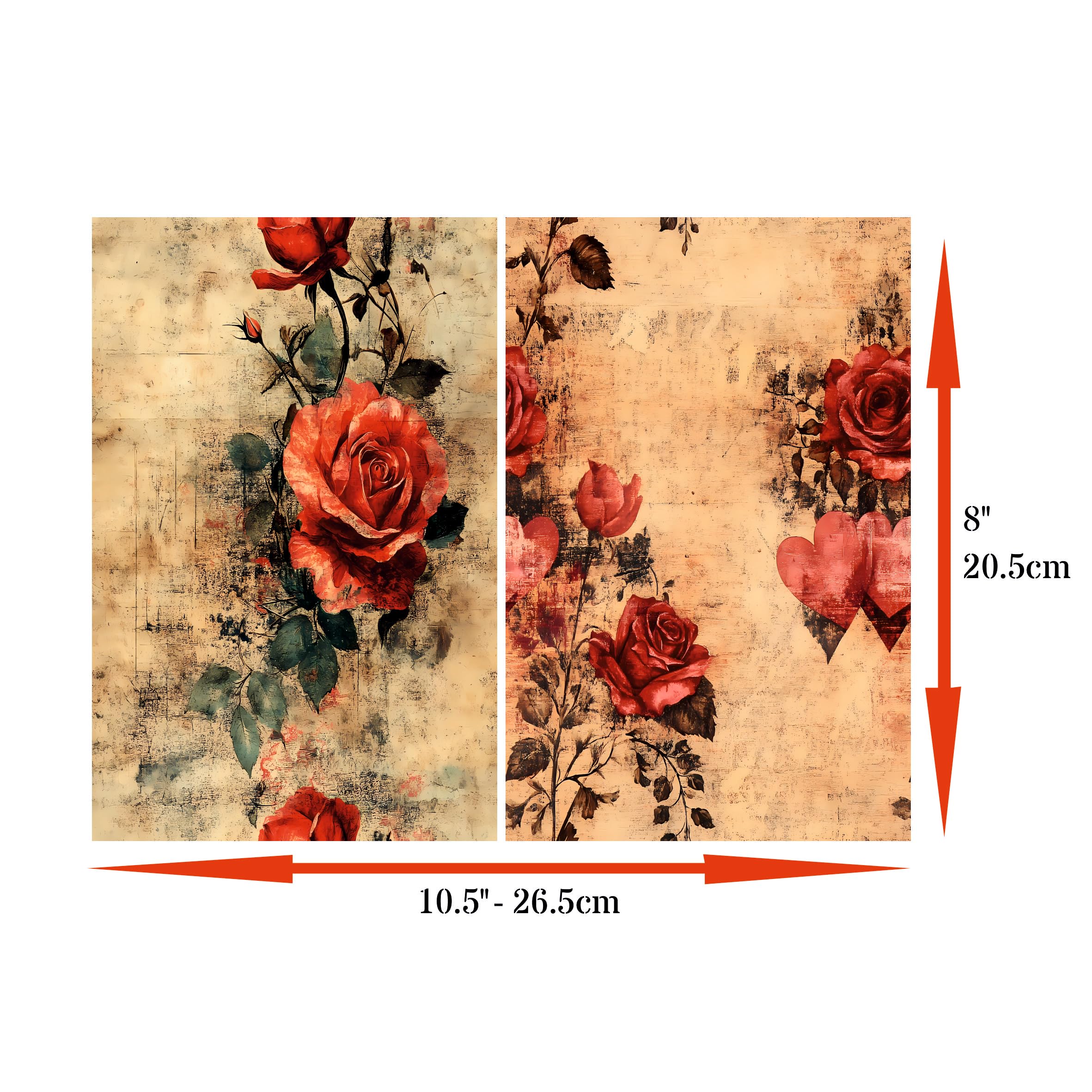 Decoupage Rice Papers - 6 Pieces | 6 Unique Designs | Versatile Decoupage Designs for Art Projects & Crafting by CRAFT KREATIVELY