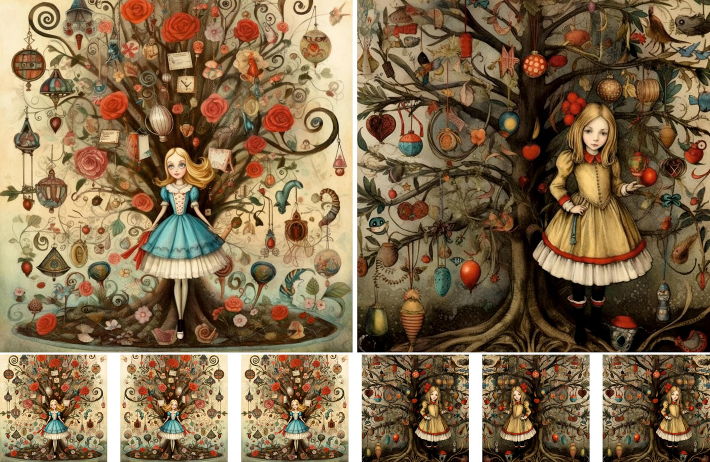 Decoupage Rice Papers - 4 Sheets | 32 Pieces | 8 Unique Designs | Versatile Designs for Art Projects & Crafting by CRAFT KREATIVELY