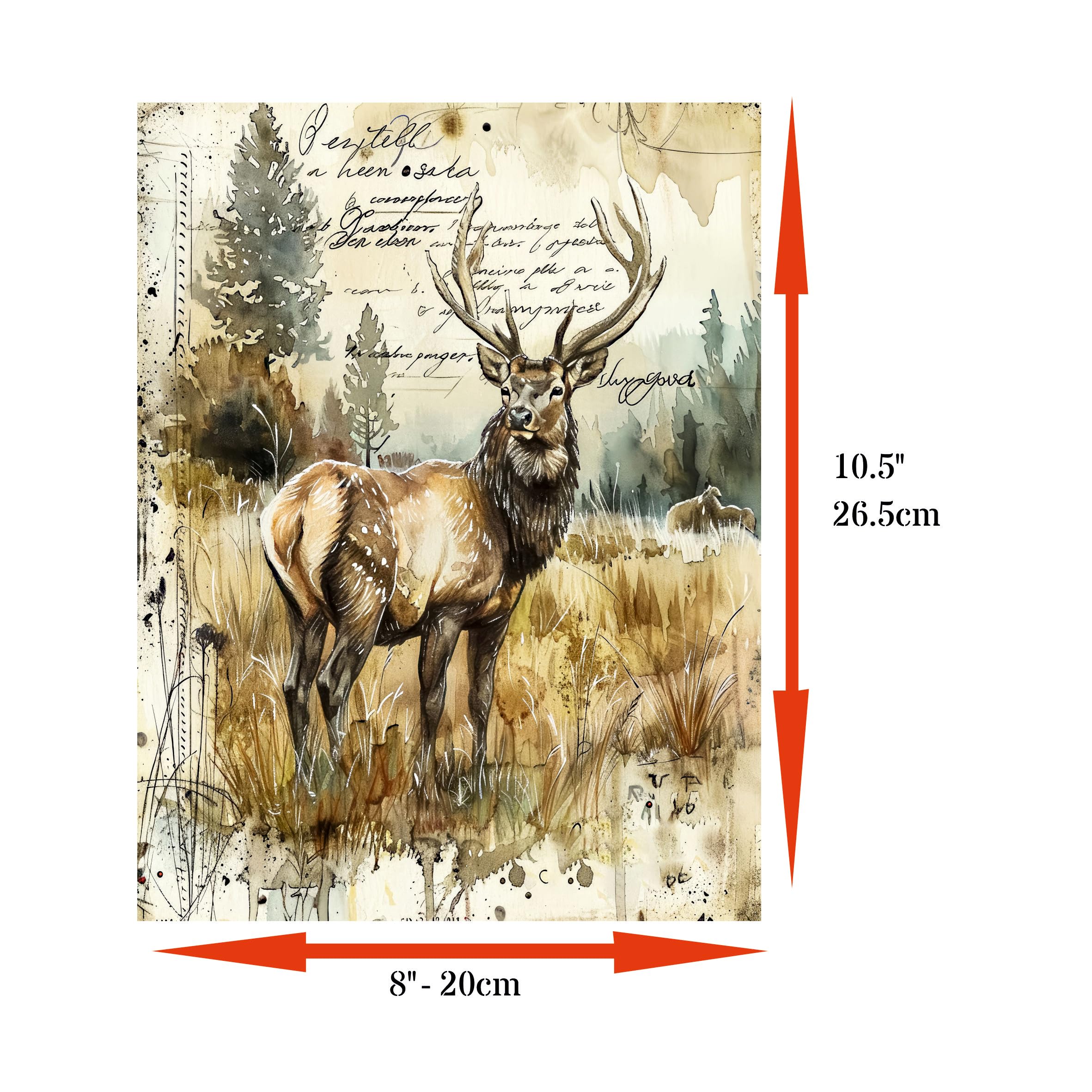 Animal Rice Papers – Decoupage Paper 6x Designs for Collage, Mixed Media, Card Making & Crafts, Decoupage by CRAFT KREATIVELY